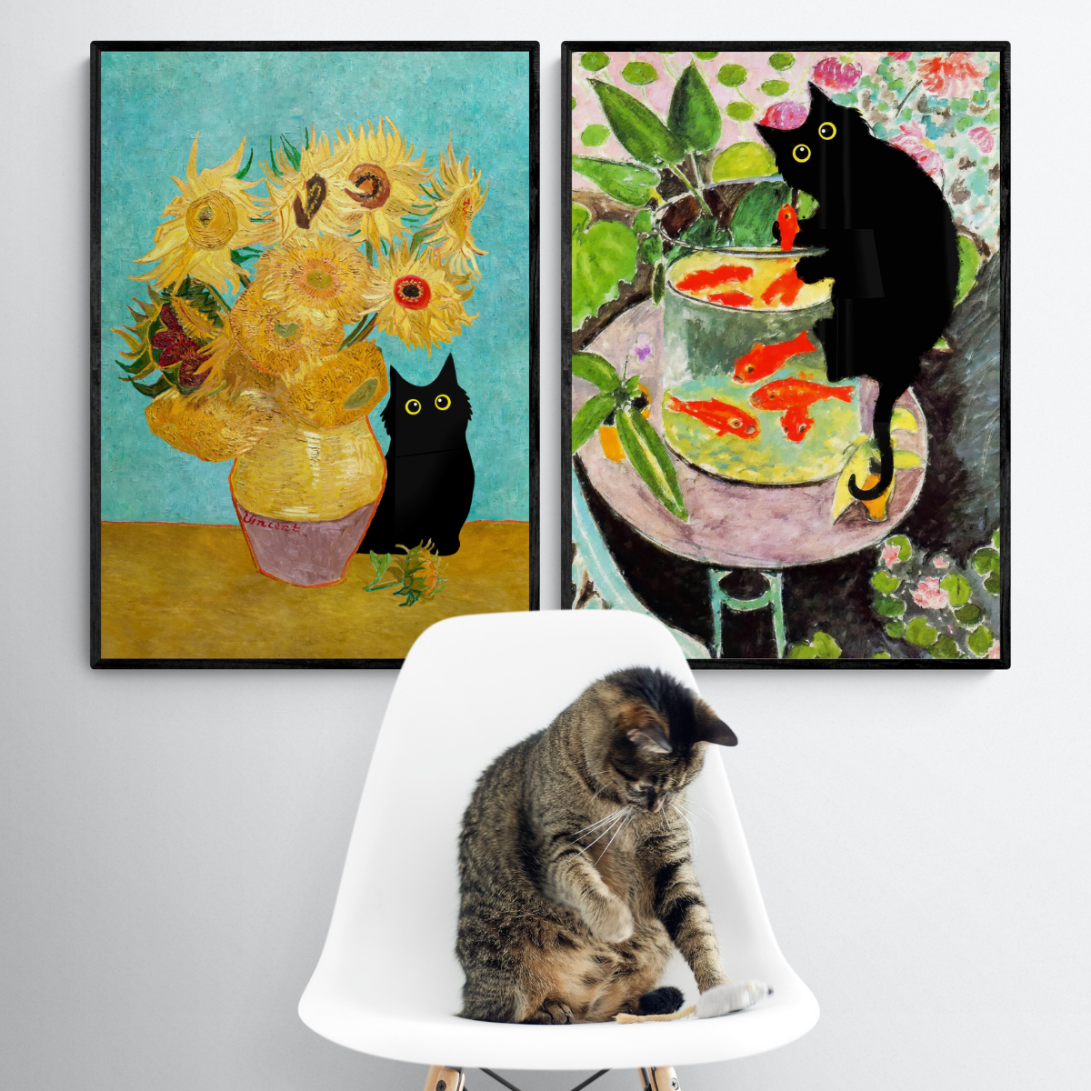 Cat Art Posters | Iconic Masterpieces with a Feline Twist – Cat Poster