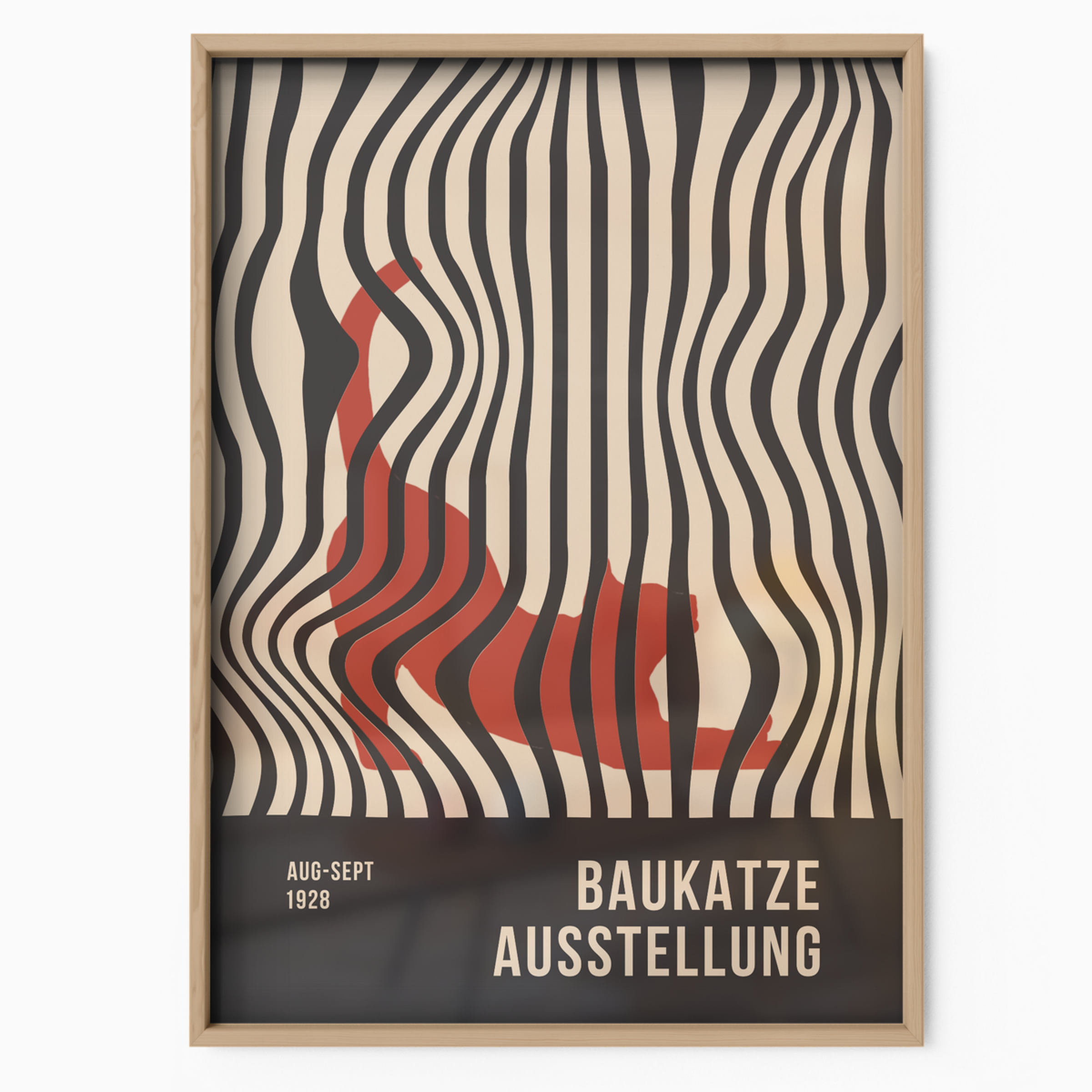 Bauhaus Cat Optical Illusion