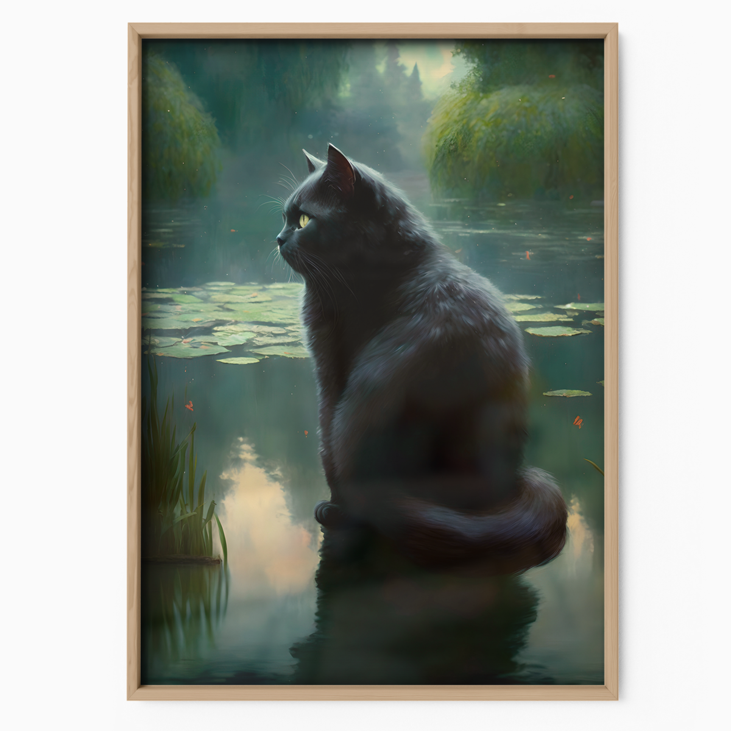 Black Cat By The Lake