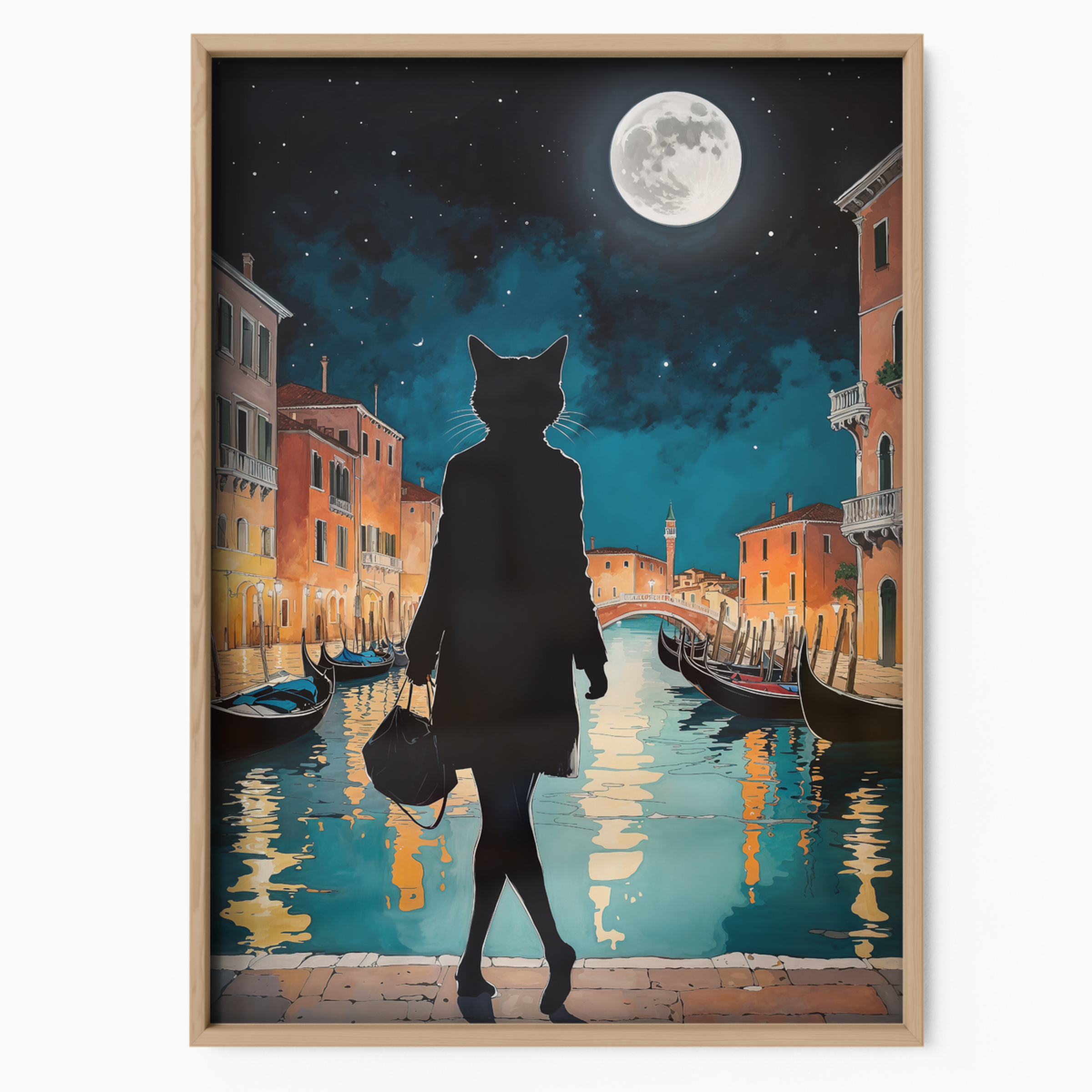Black Cat In Venise