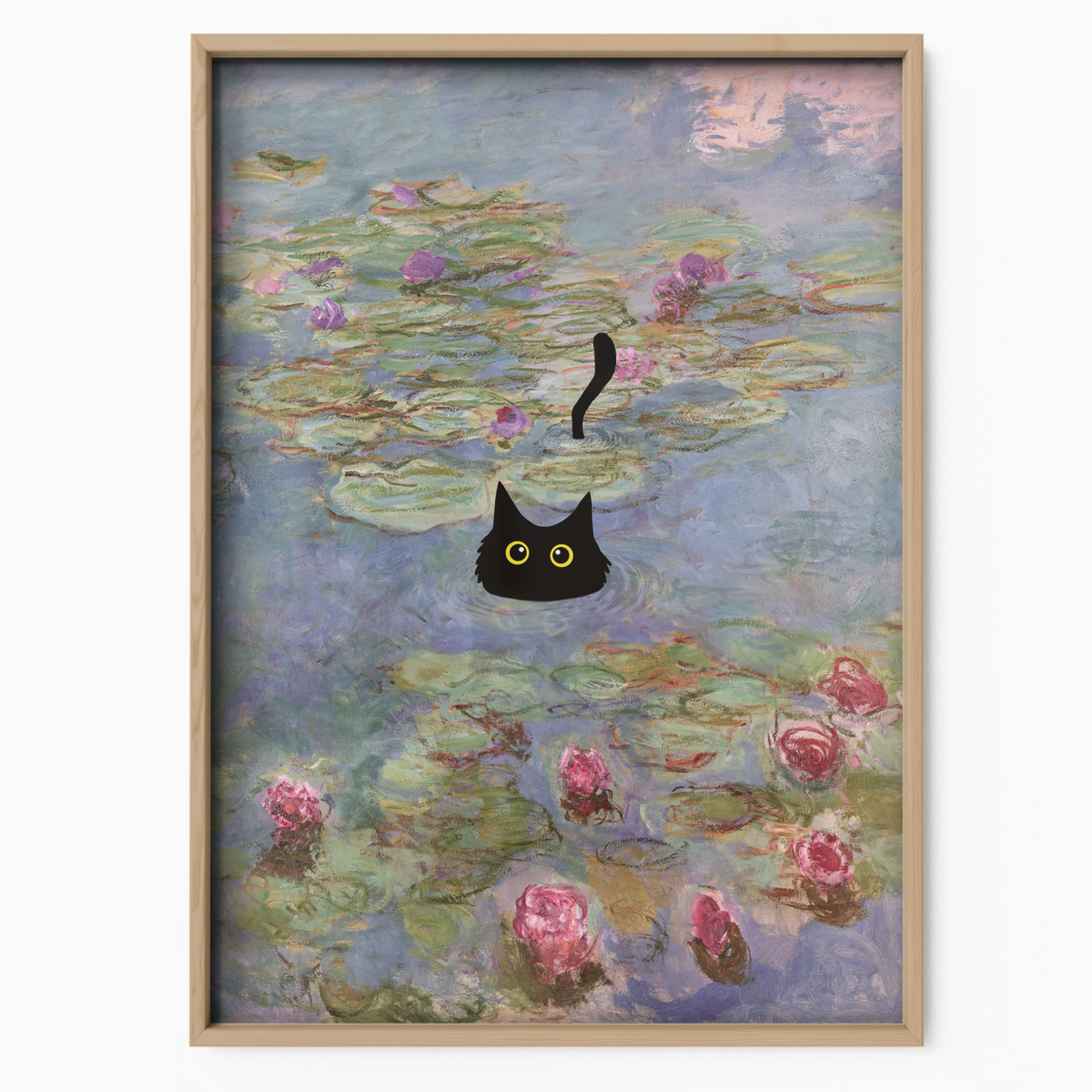 Cat In Monet Water Lilies Ii