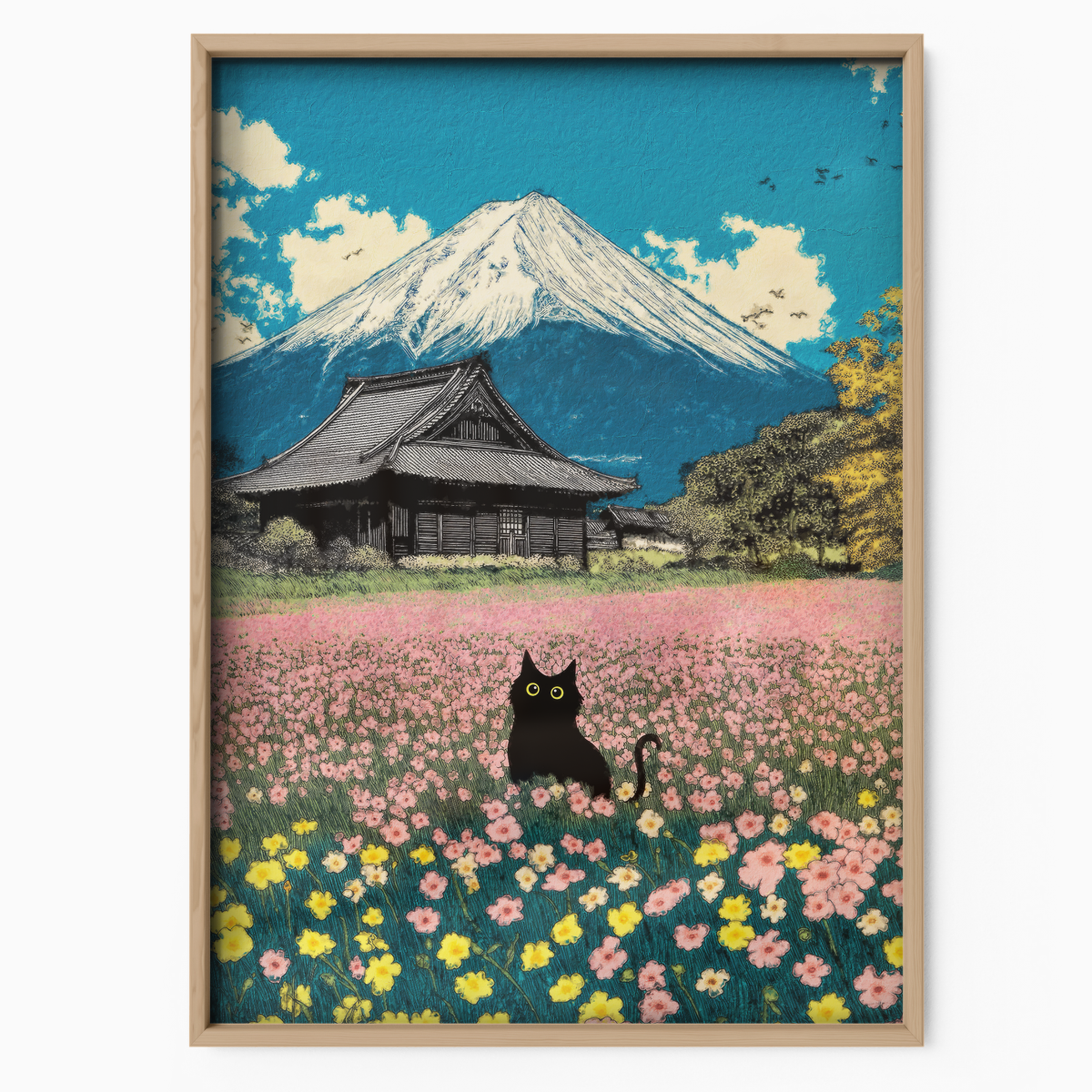 Cat In Mont Fuji