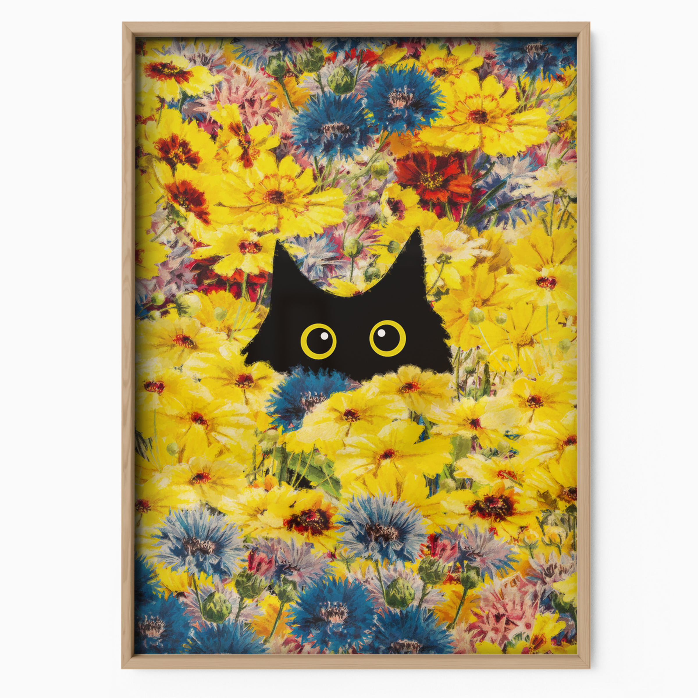 Cat Monet Chrysanthemums