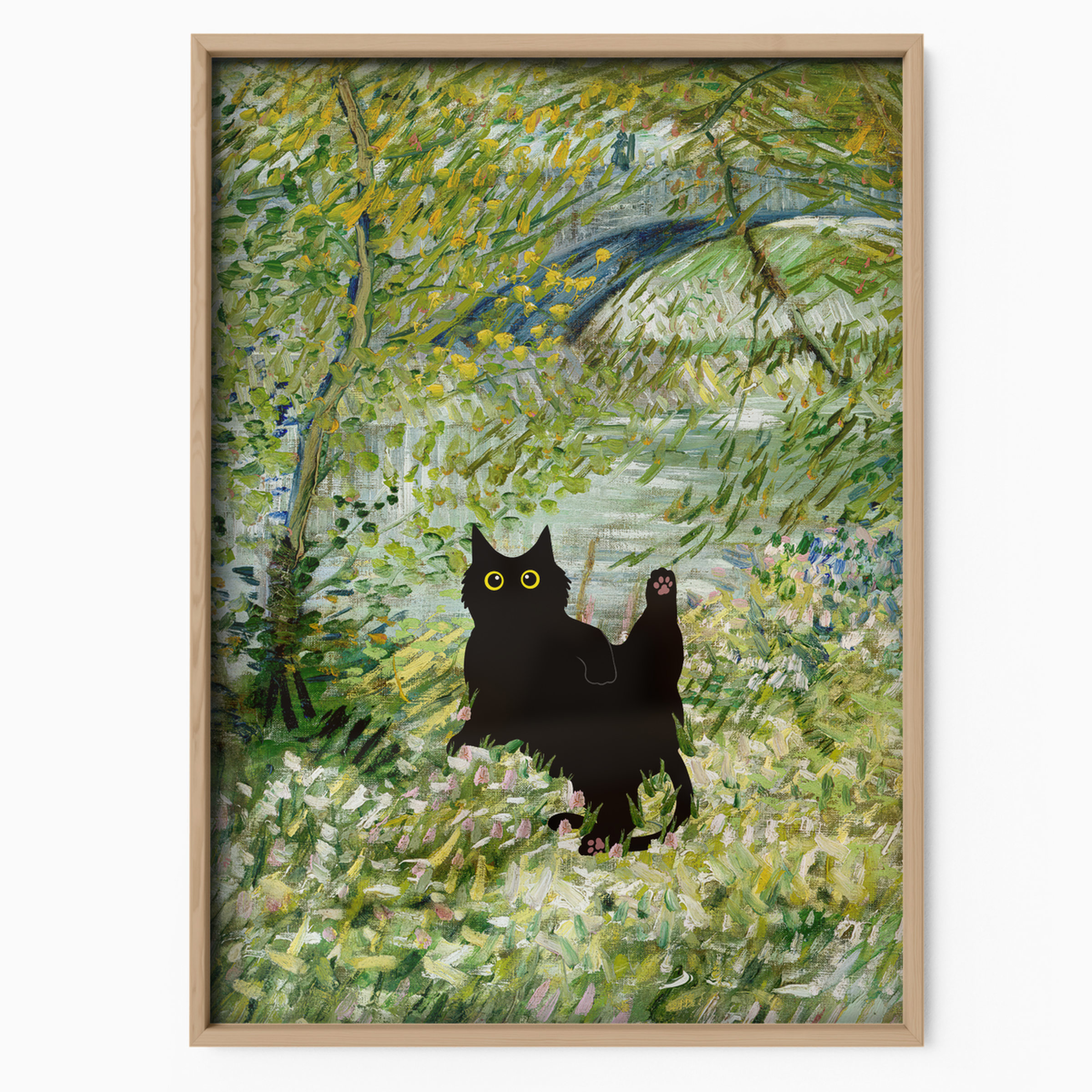 Cat Monet Spring