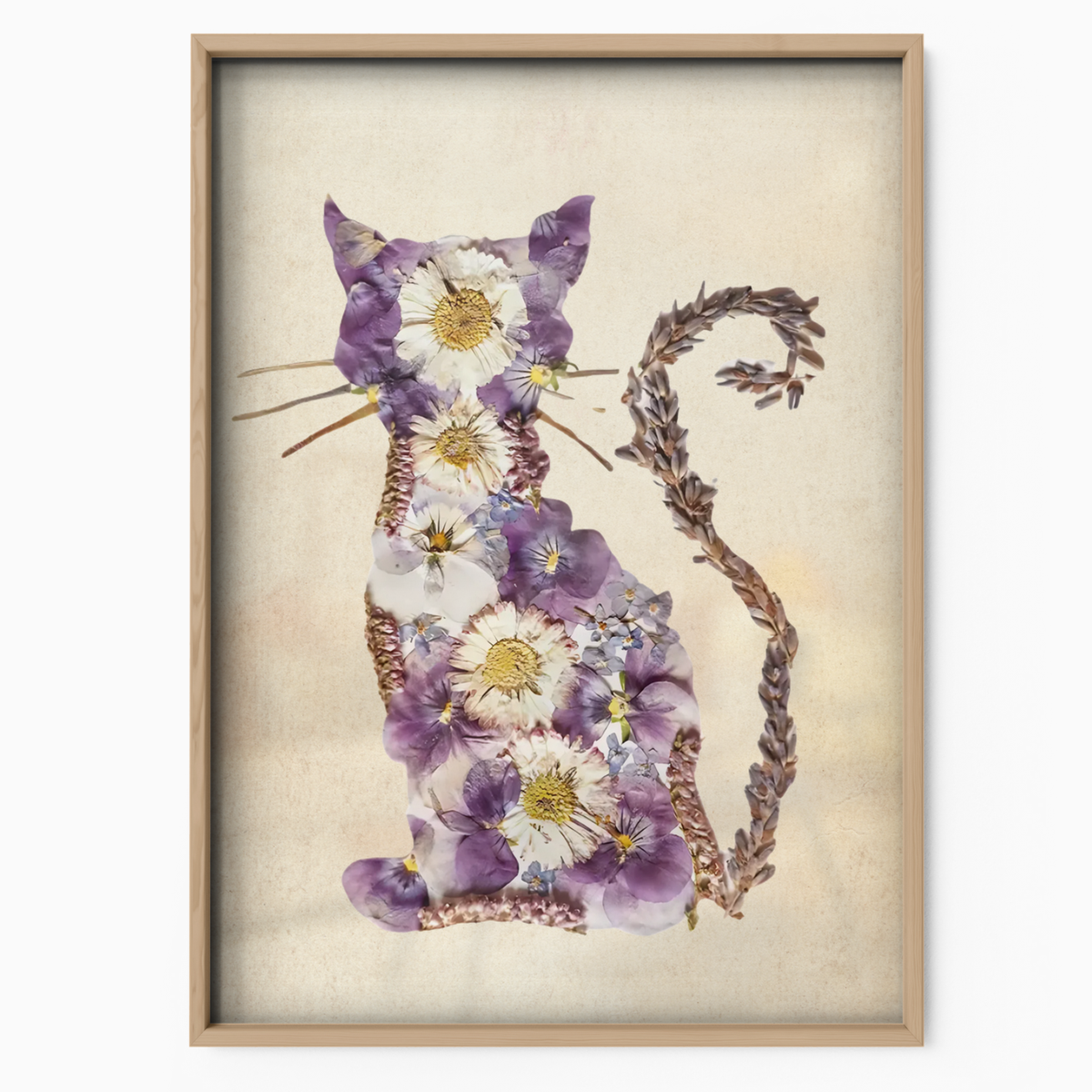 Cat Nature Flower 4 6