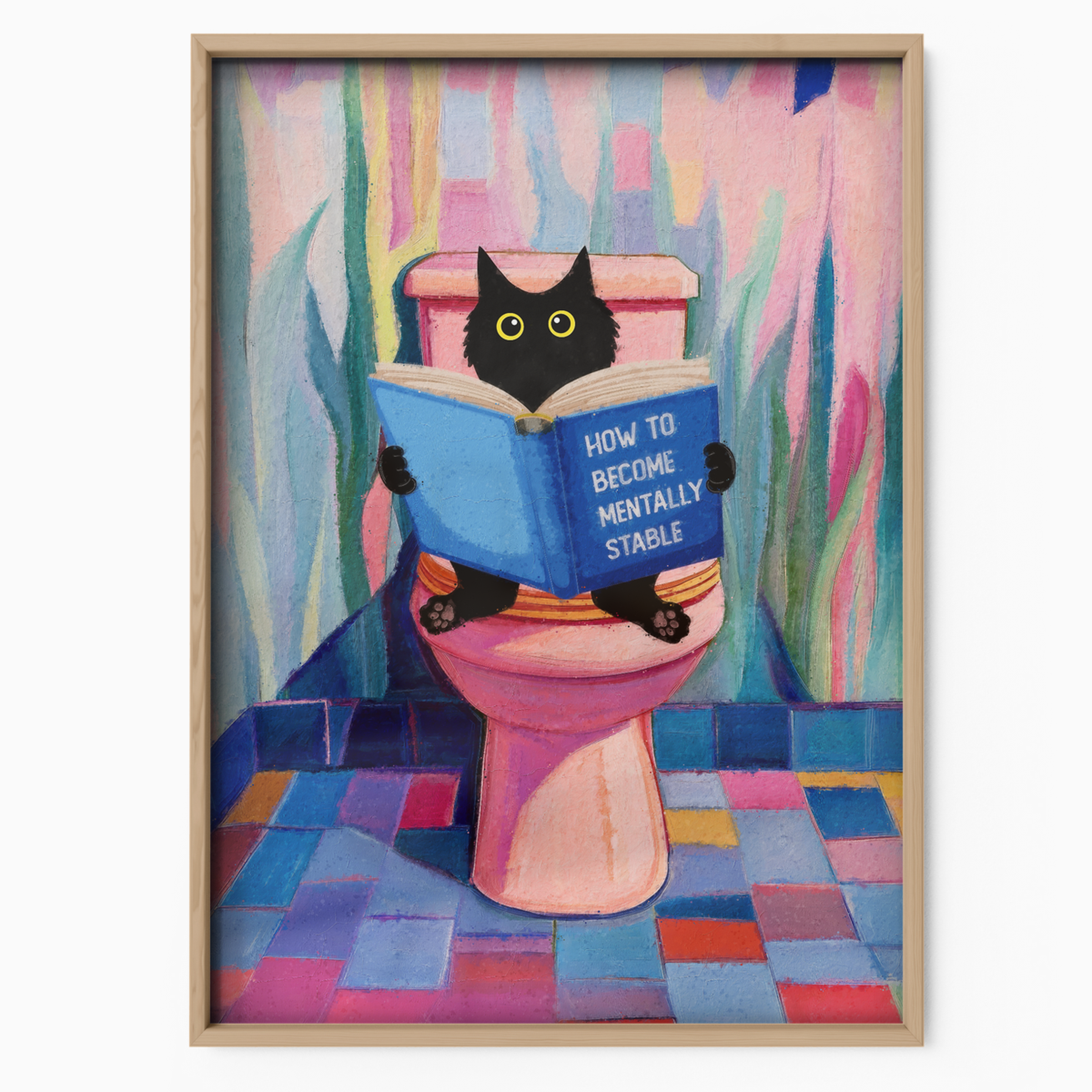 Cat Pop Art Toilet