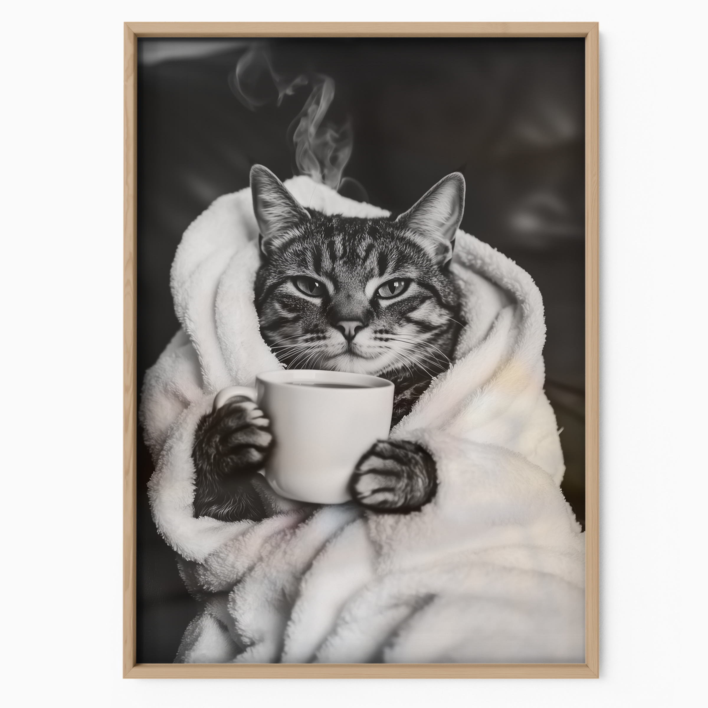 Cozy Cat Morning Coffee