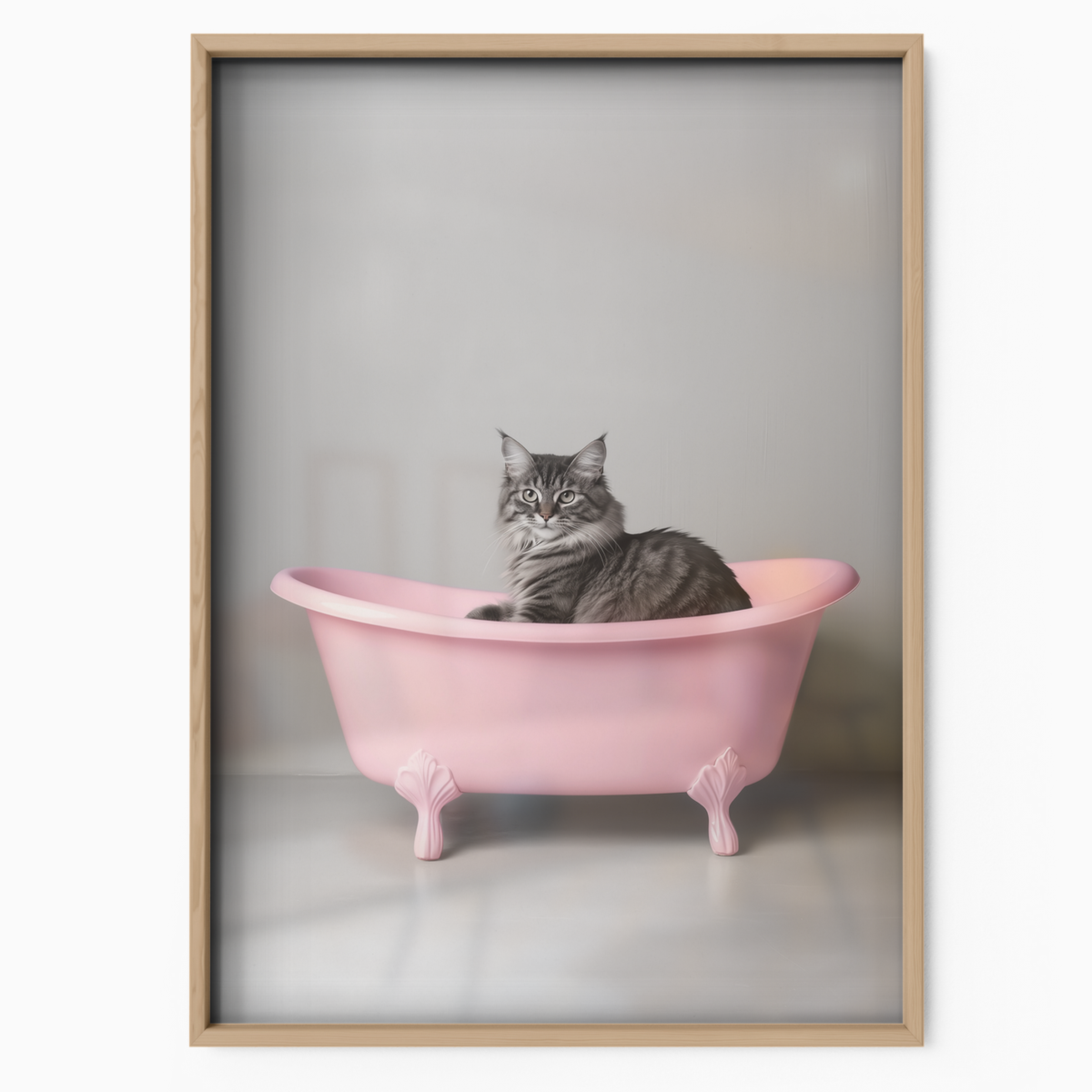 Cozy Cat Pink Bathtub