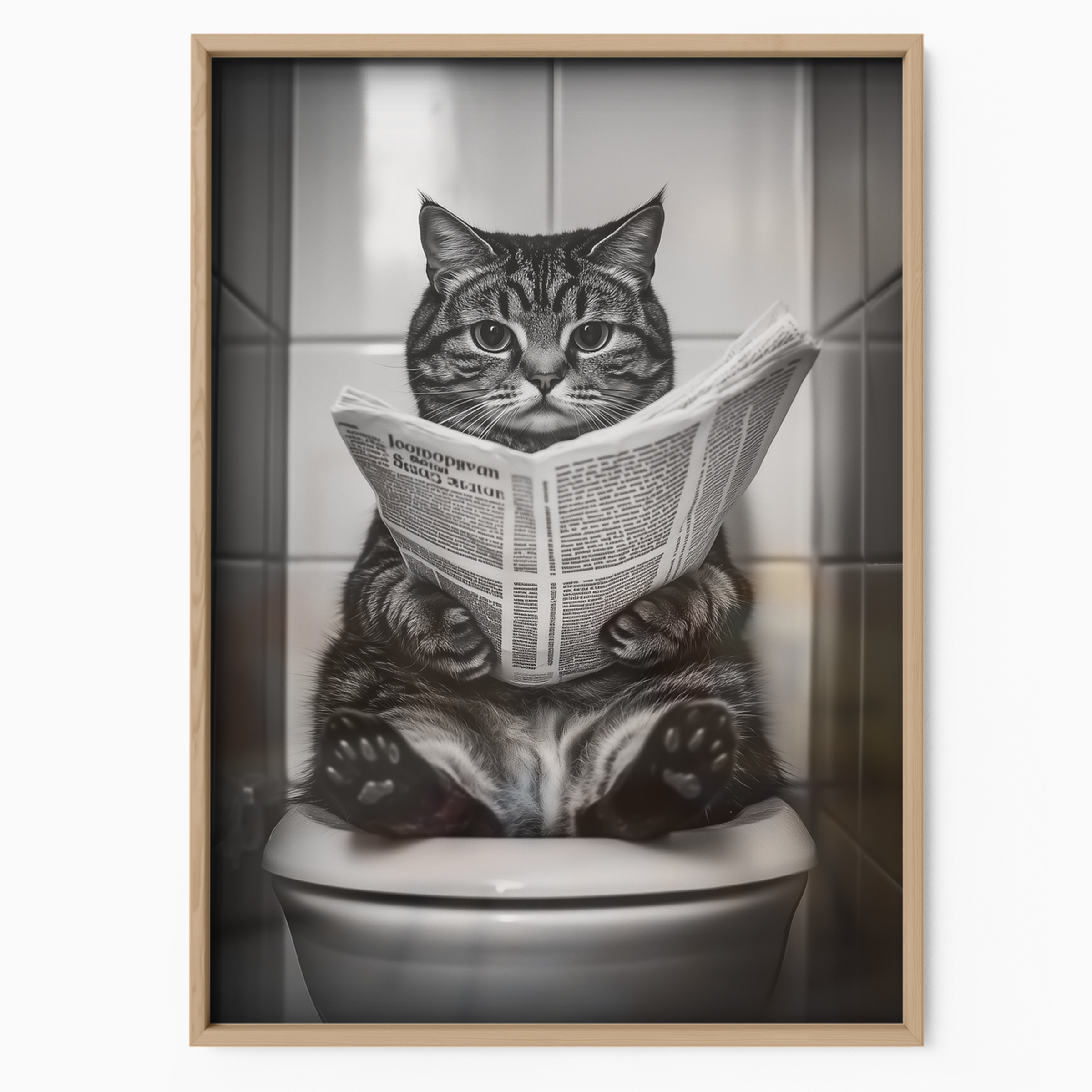 Cozy Cat Toilet Newspaper