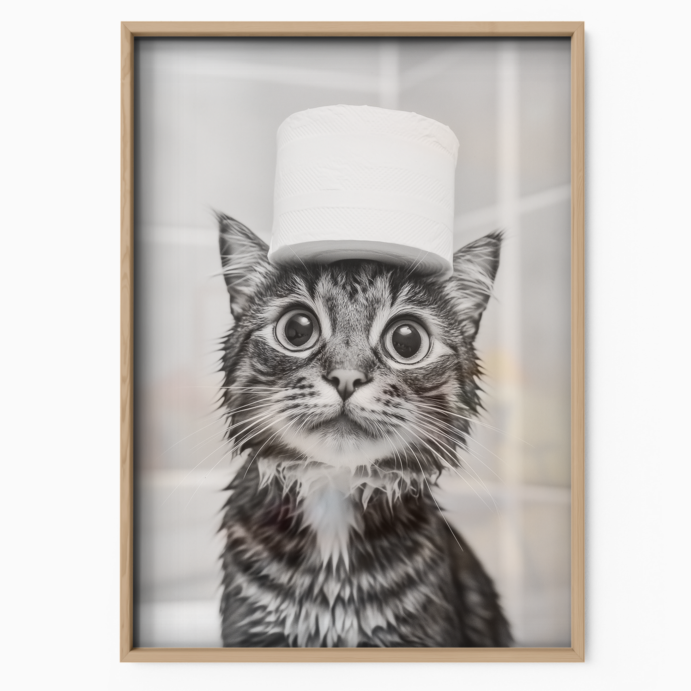 Cozy Cat Toilet Paper Hat 2