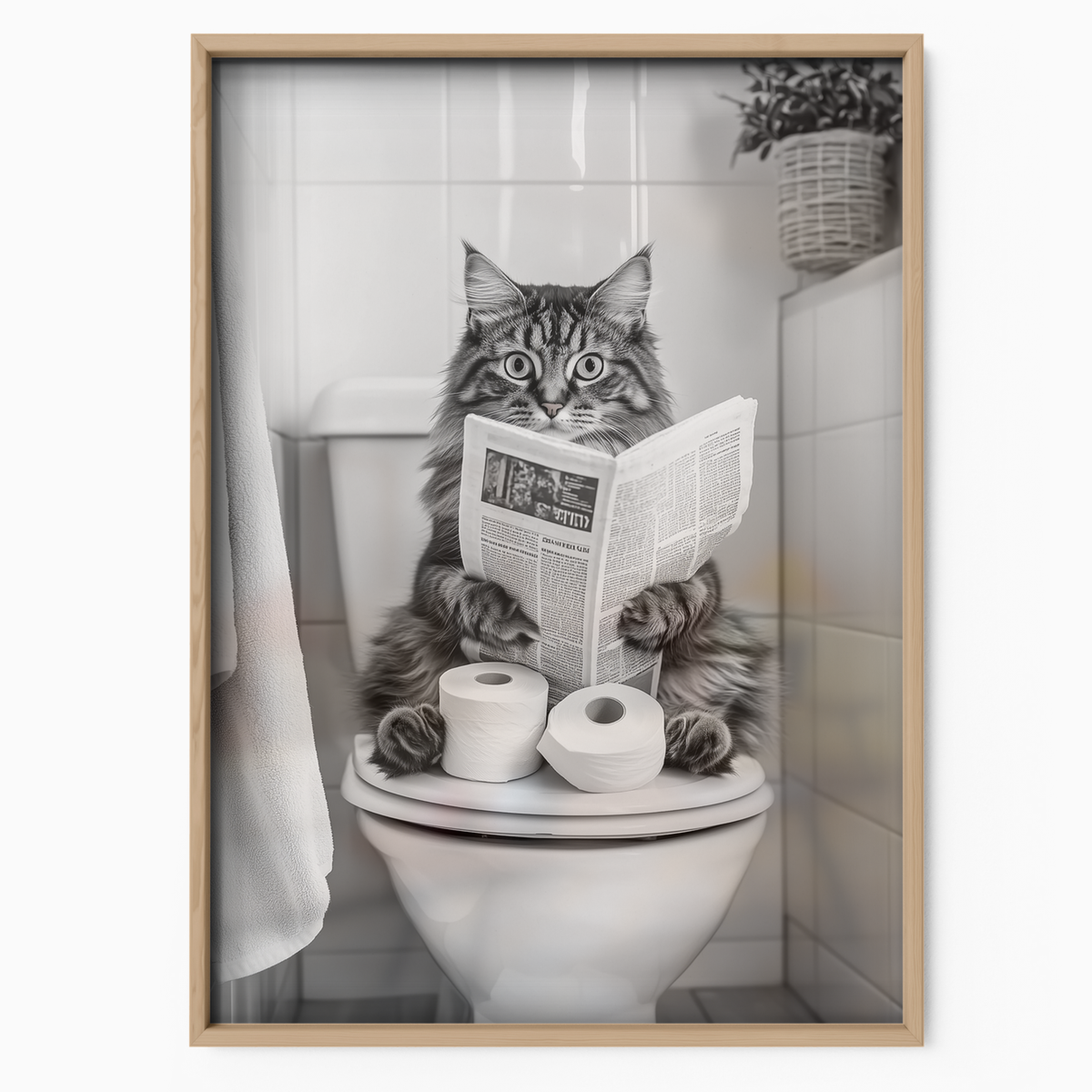 Cozy Cat Toilet Paper Rest