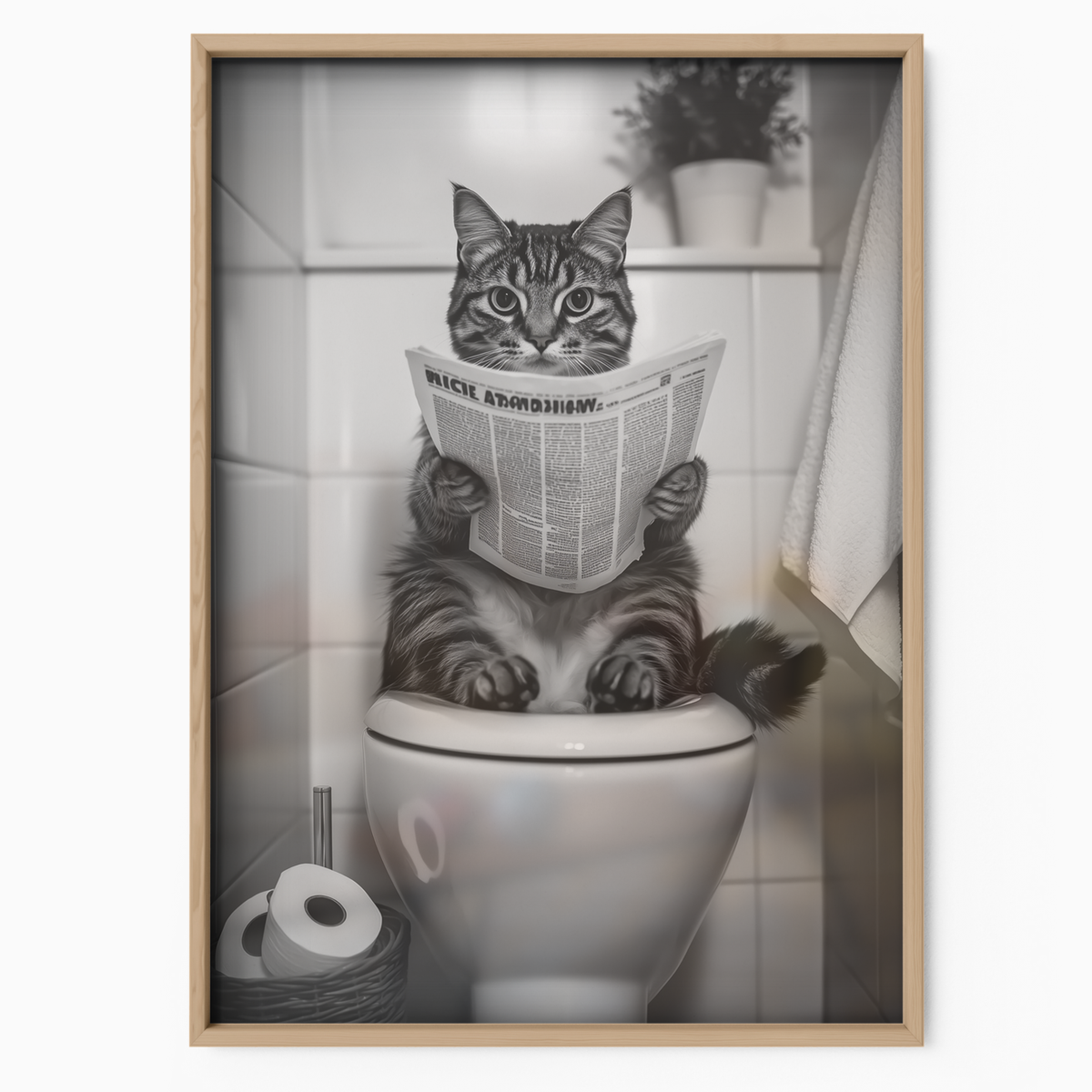 Cozy Cat Toilet Reader