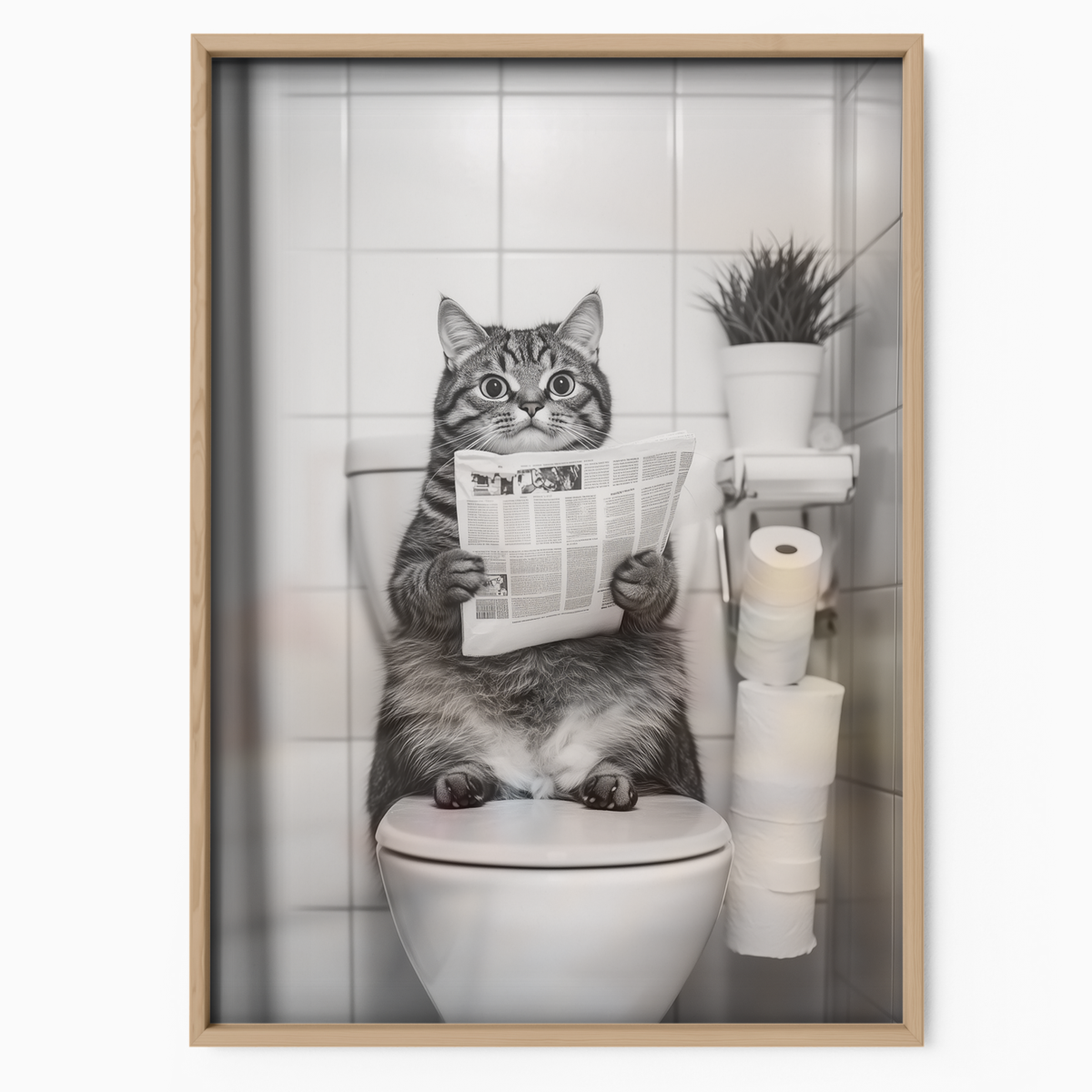 Cozy Cat Toilet Time