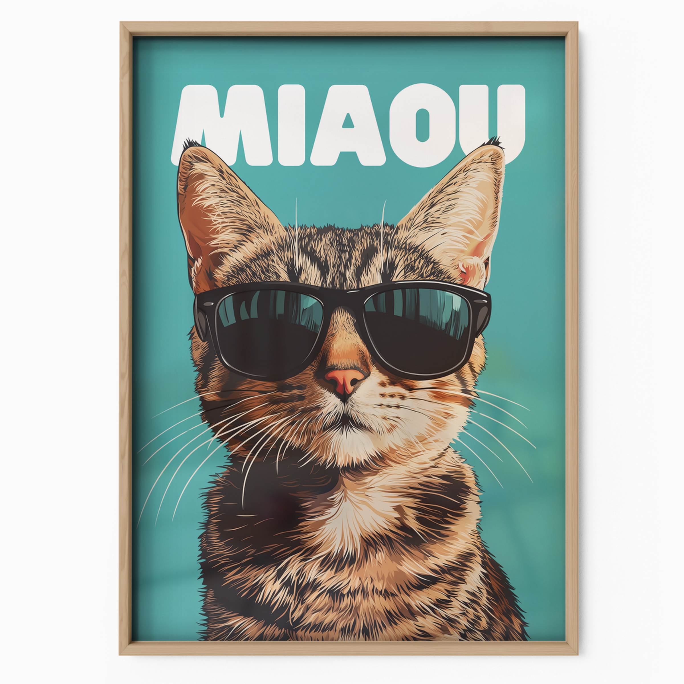 Groovy Cat Black Glass Miaou