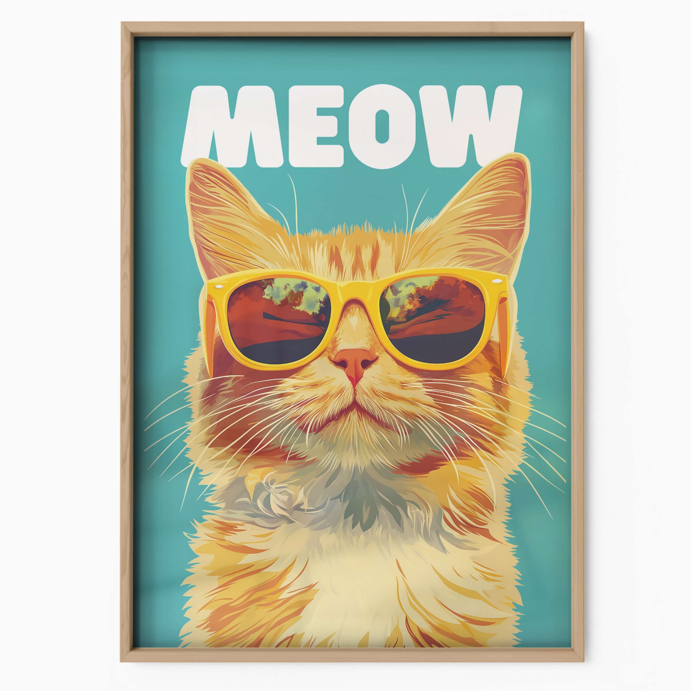 Groovy Cat Blue Meow