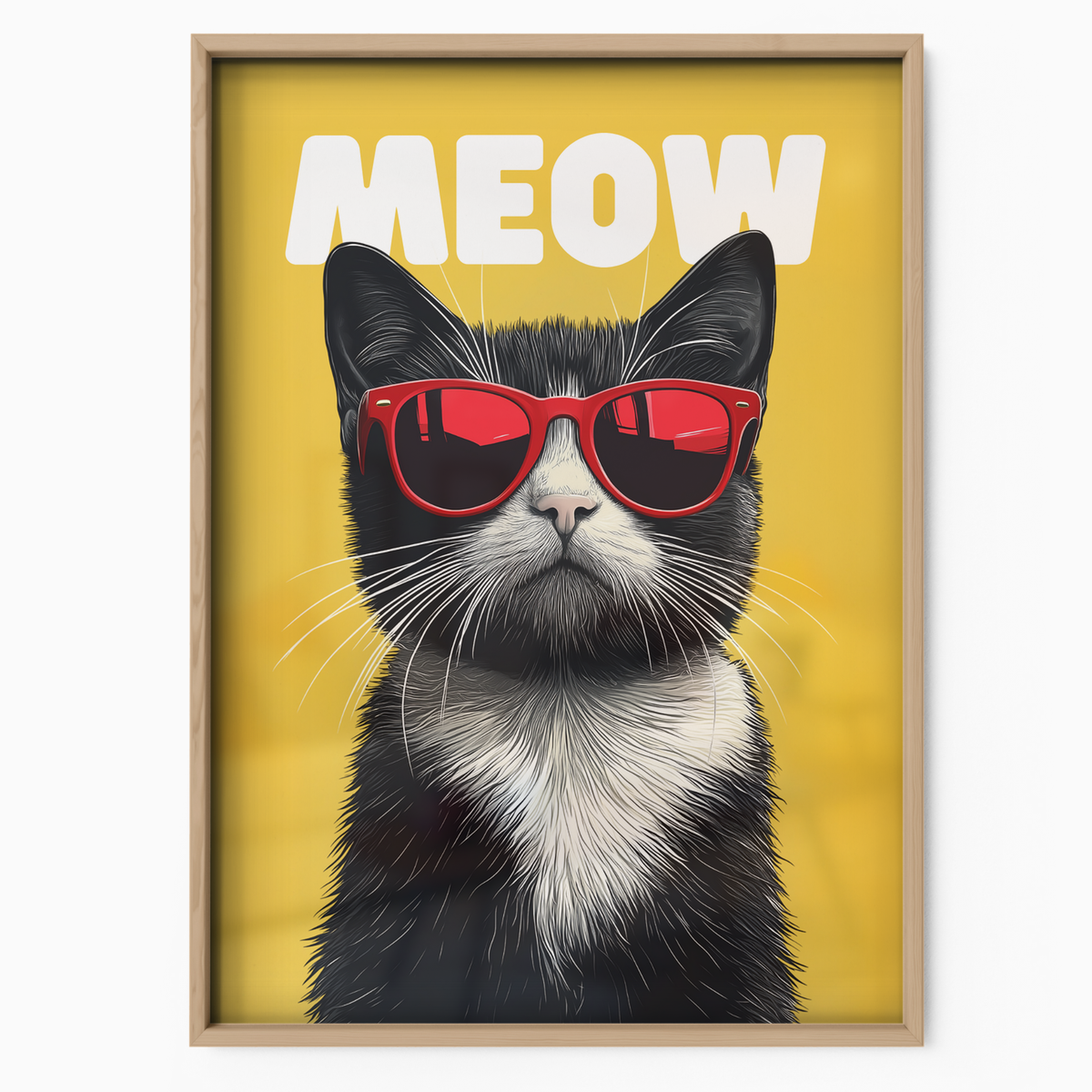Groovy Cat Yellow Meow