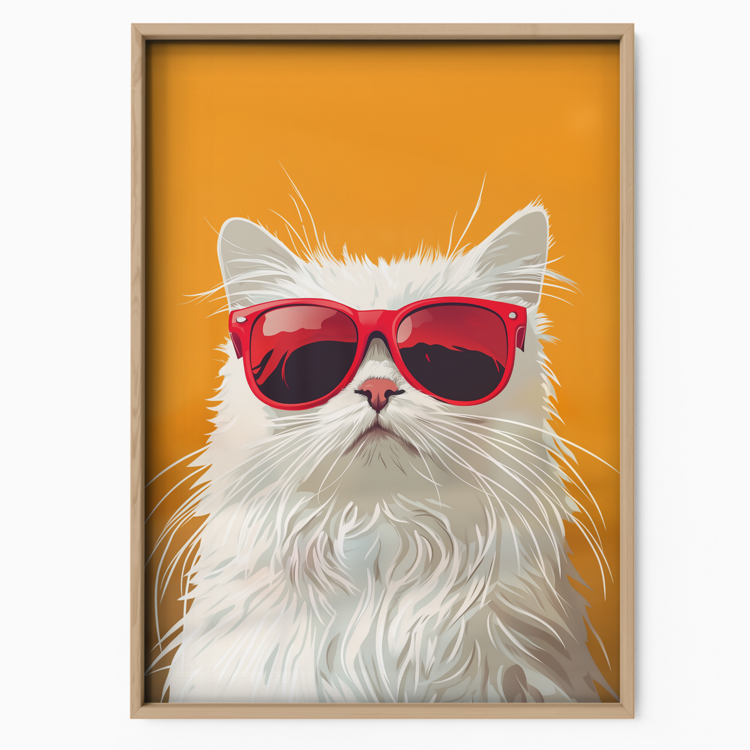 Groovy Fluffy Cat Orange