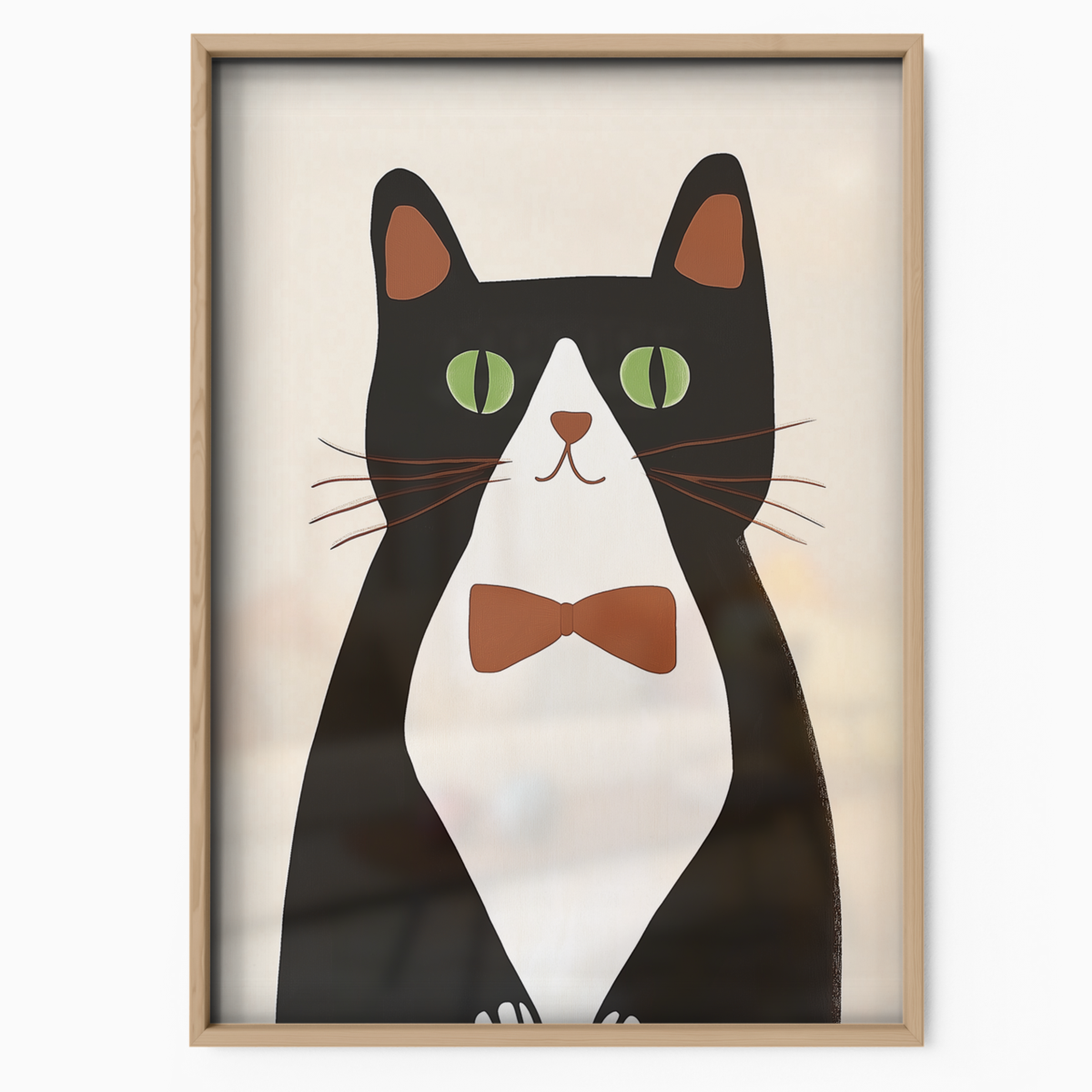 Pop Cat Brown Bowtie