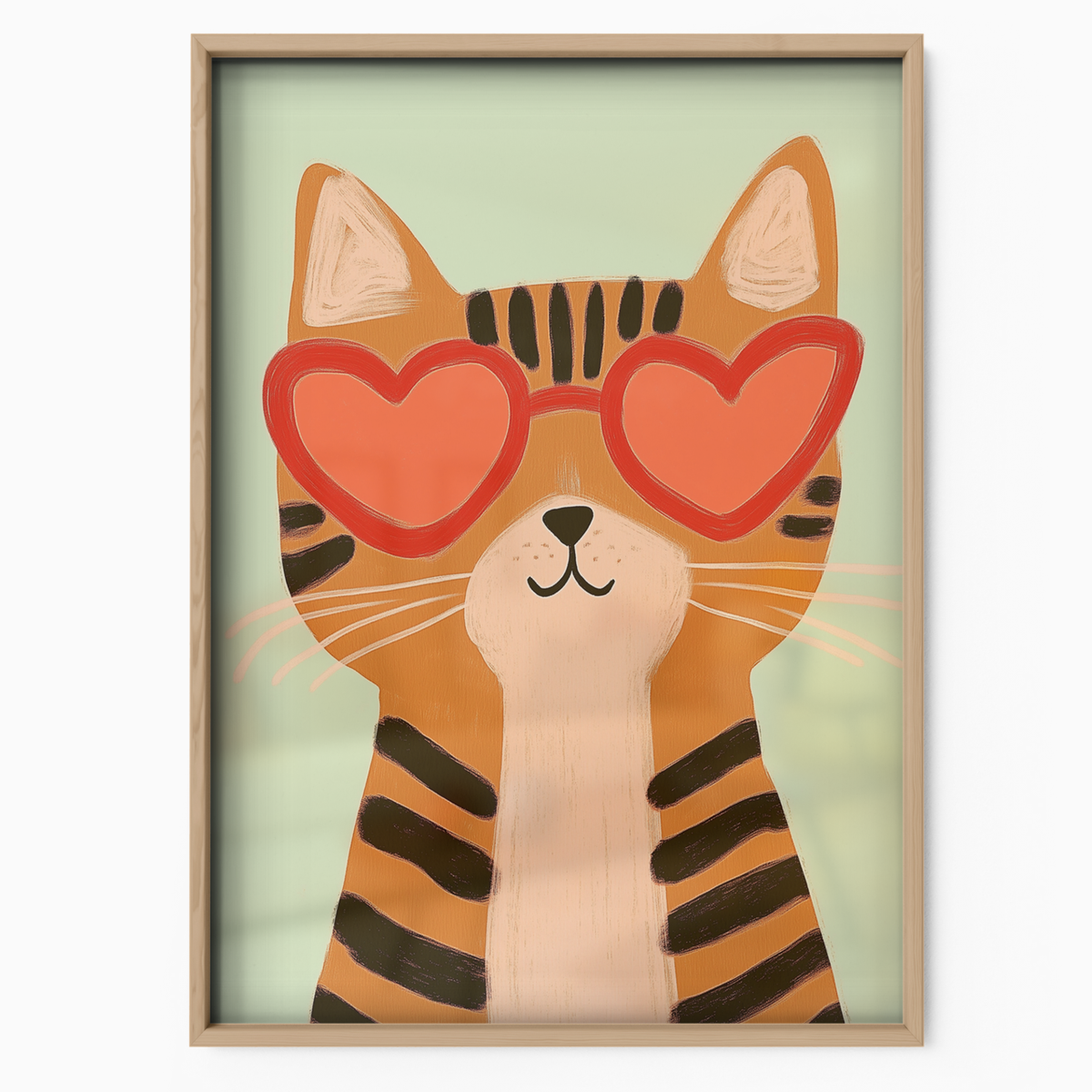 Pop Cat Heart Glasses