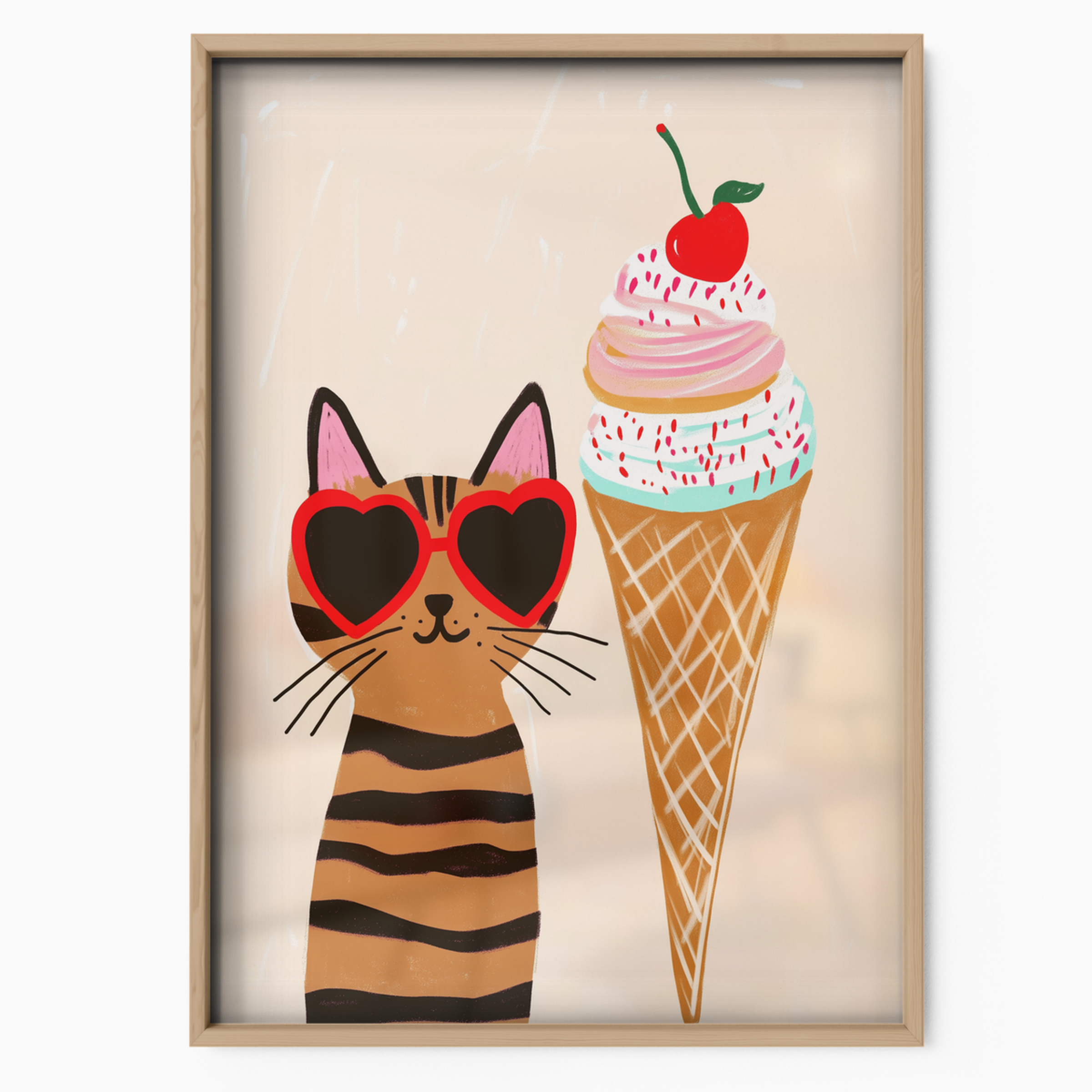 Pop Cat Ice Cream Love