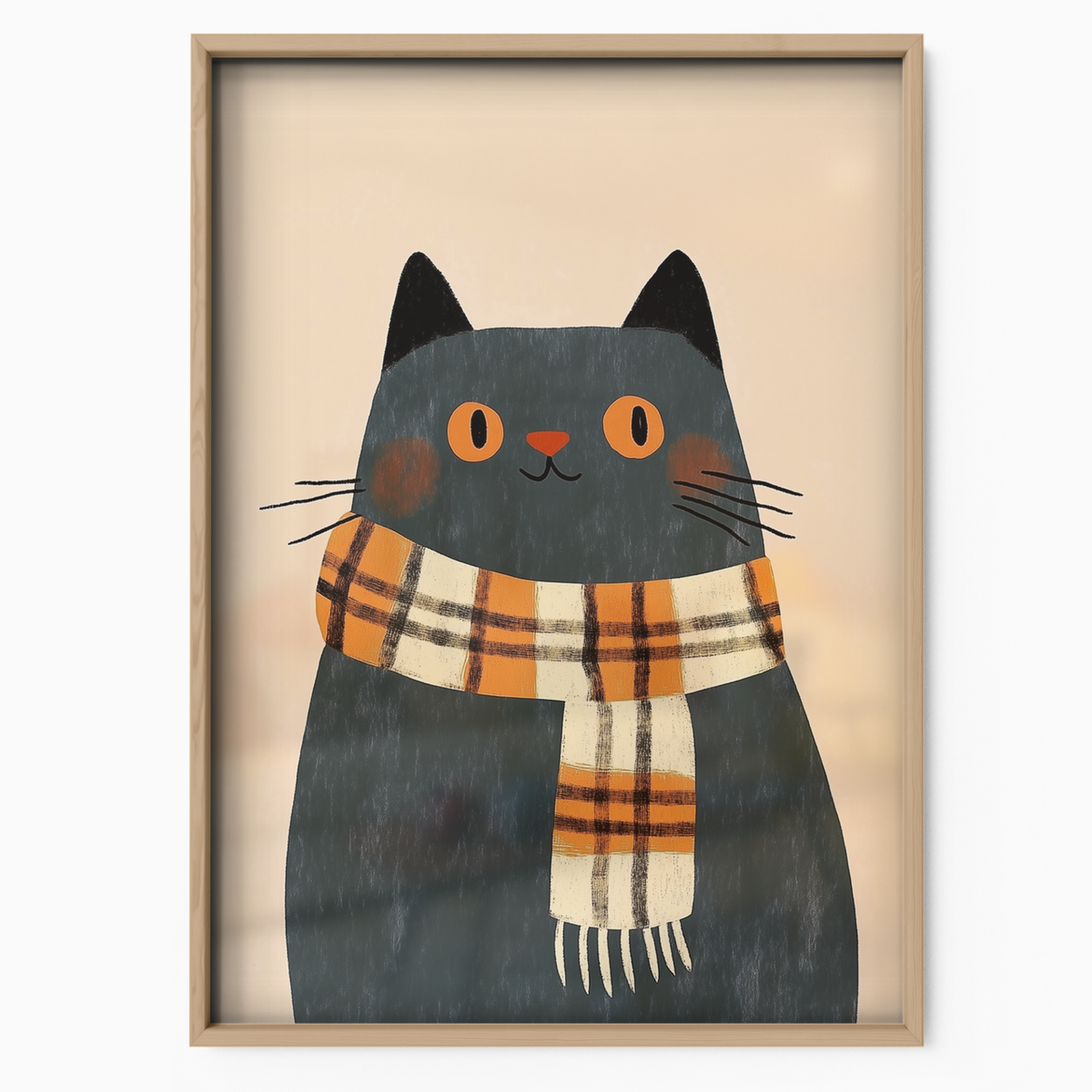 Pop Cat Orange Scarf
