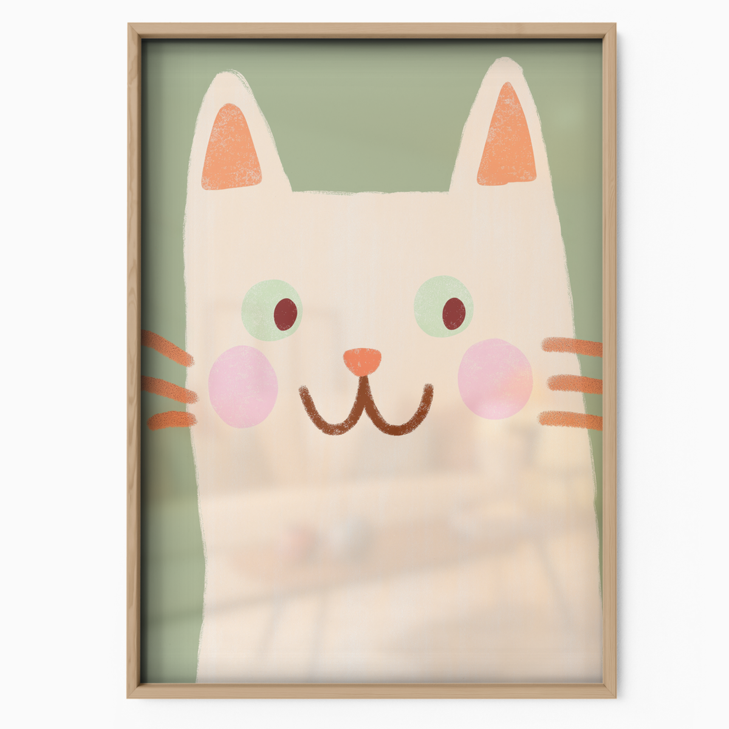 Pop Cat Pastel Face