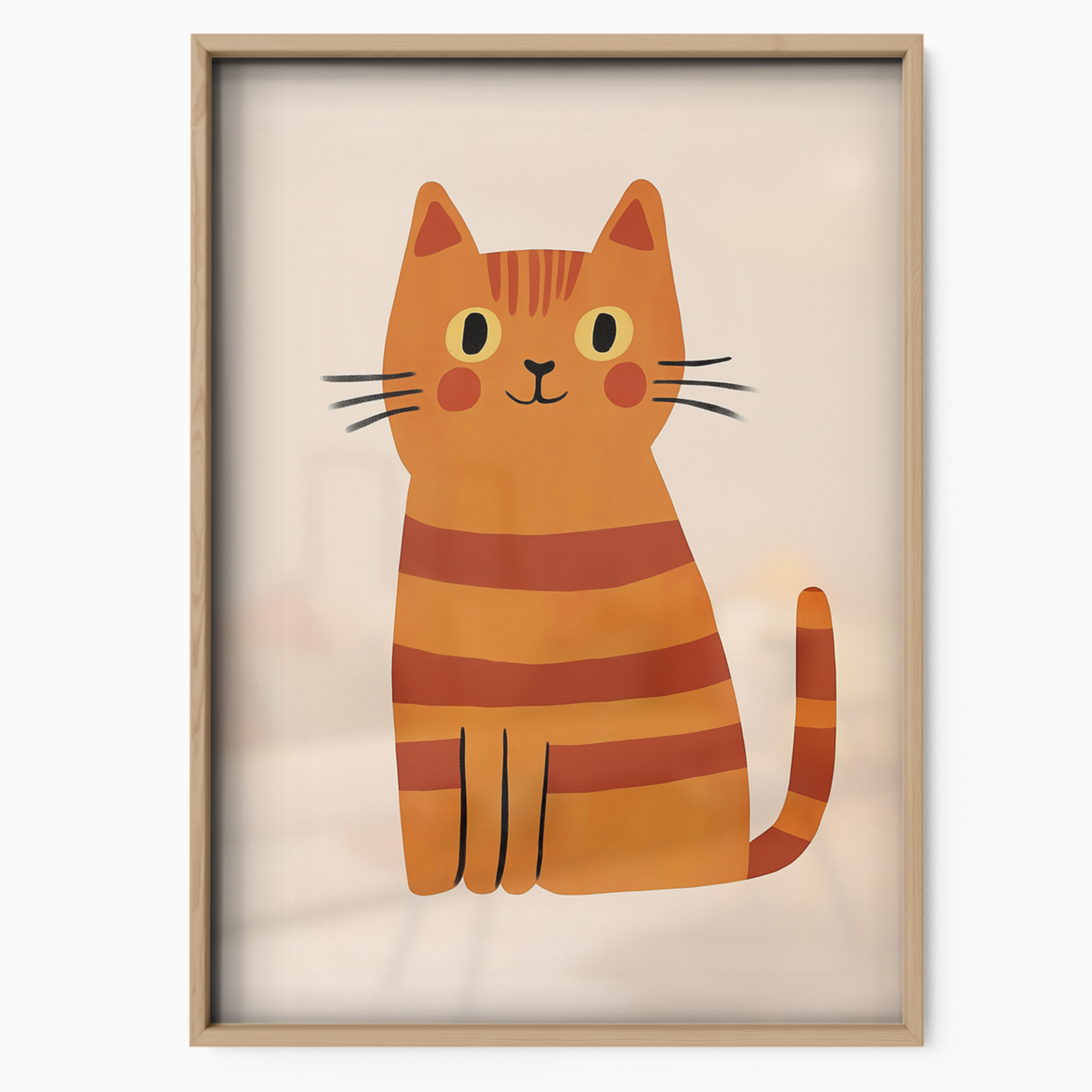 Pop Cat Striped Ginger