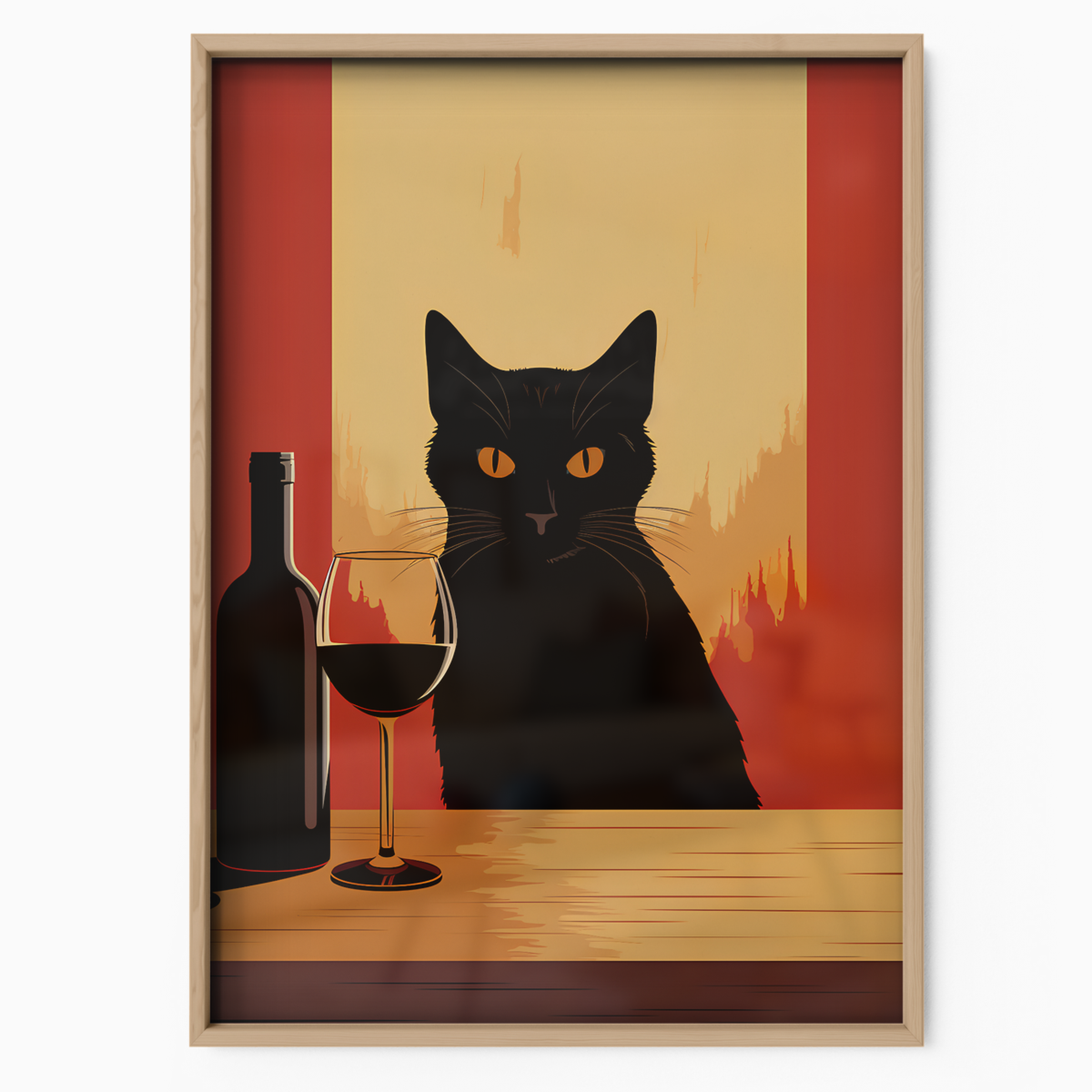 The Wine Lover Cat