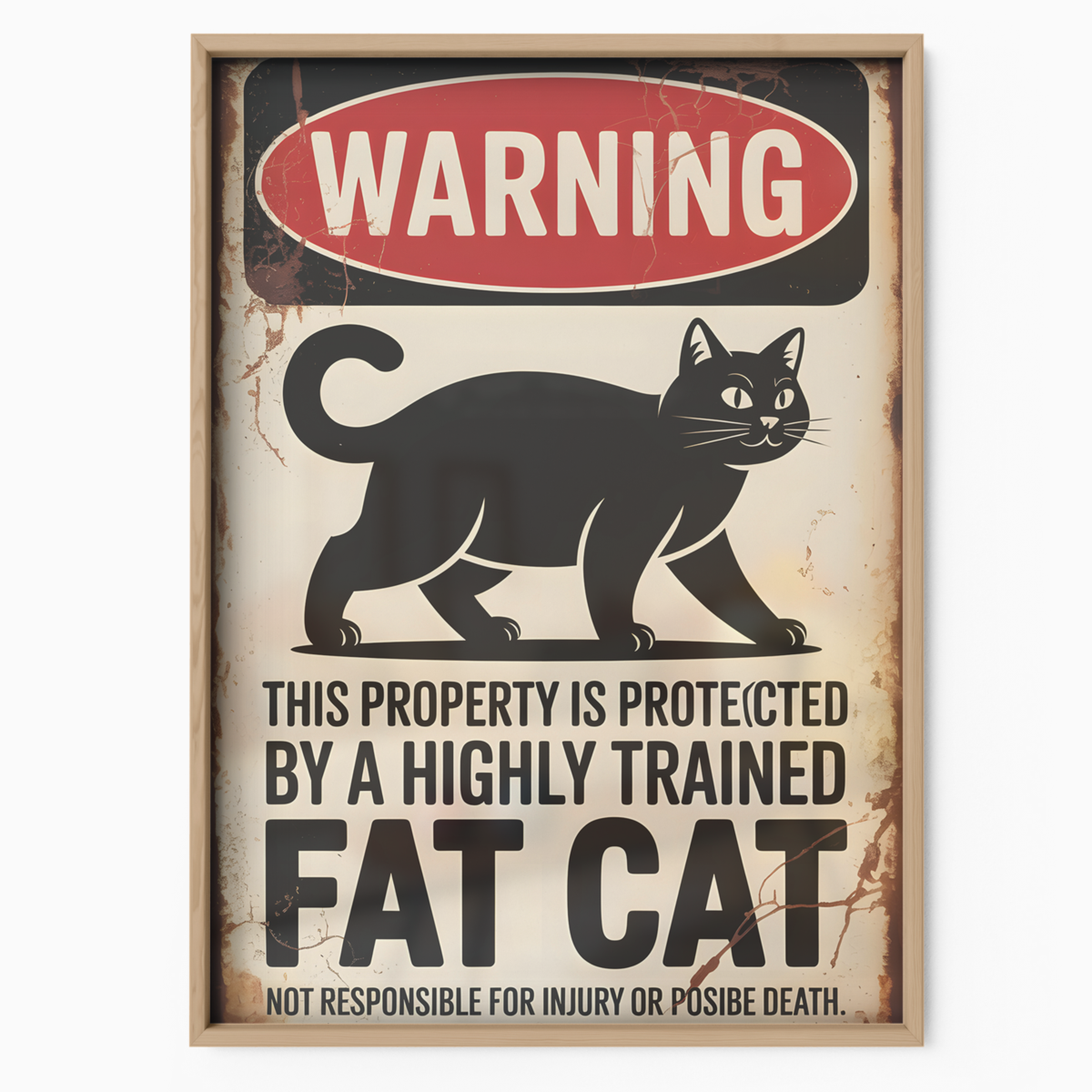 Warning Fat Cat