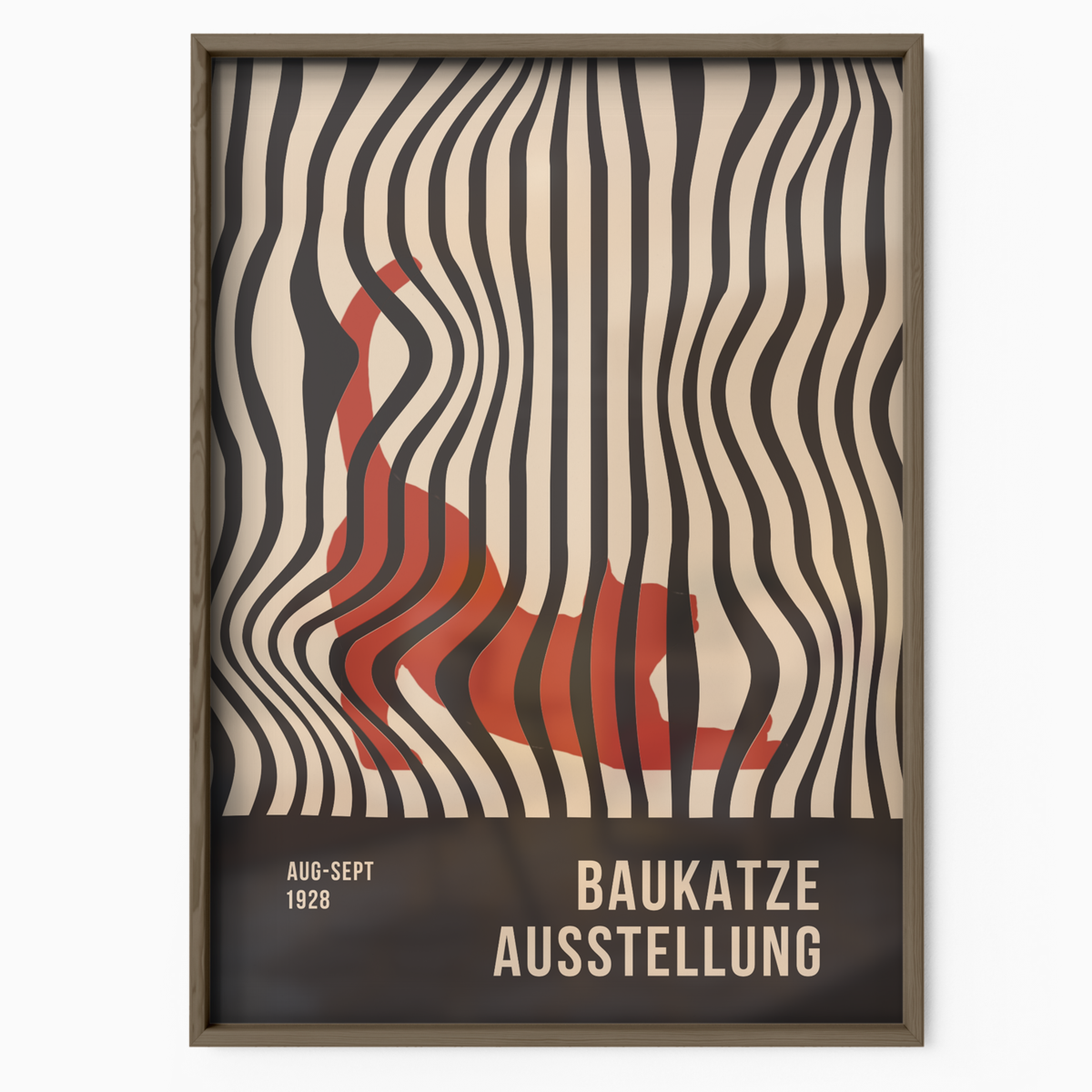 Bauhaus Cat Optical Illusion