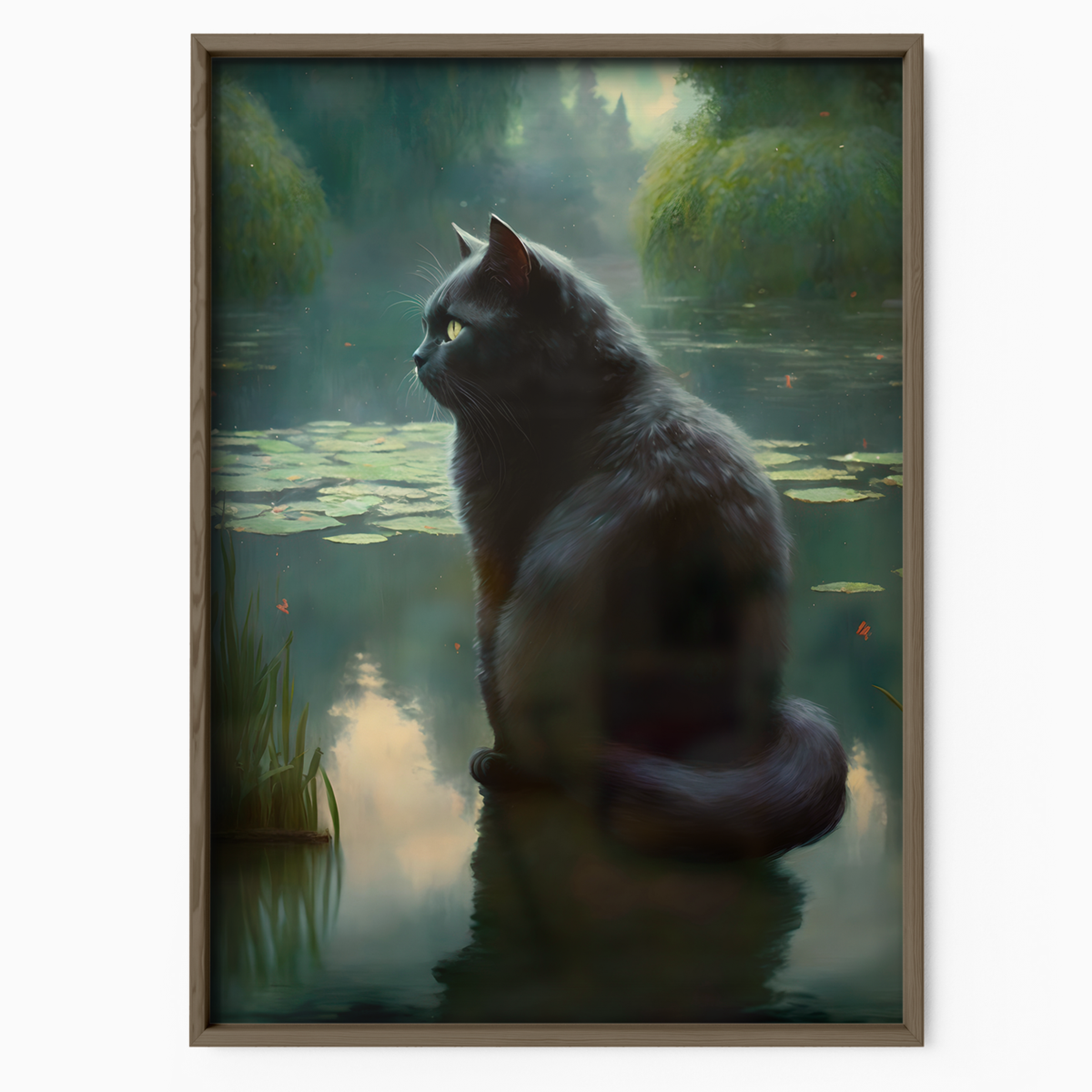 Black Cat By The Lake