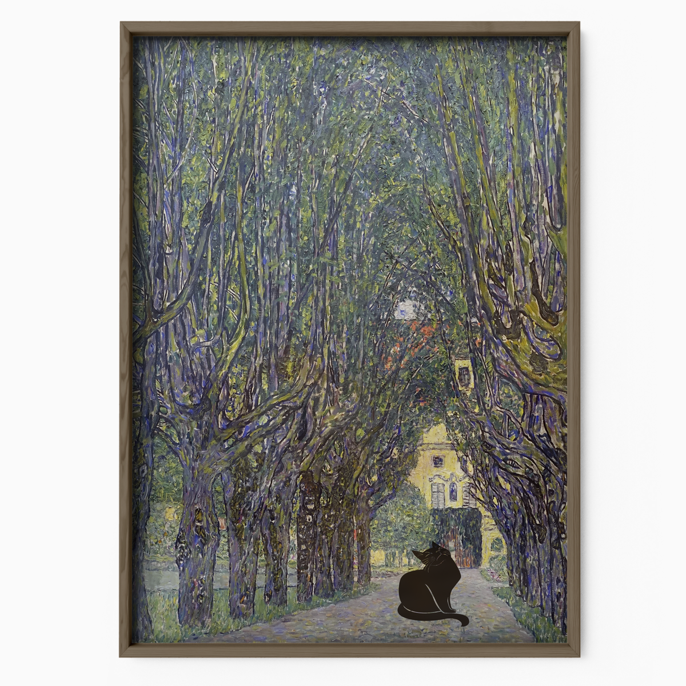 Black Cat X Klimt The Avenue In The Park
