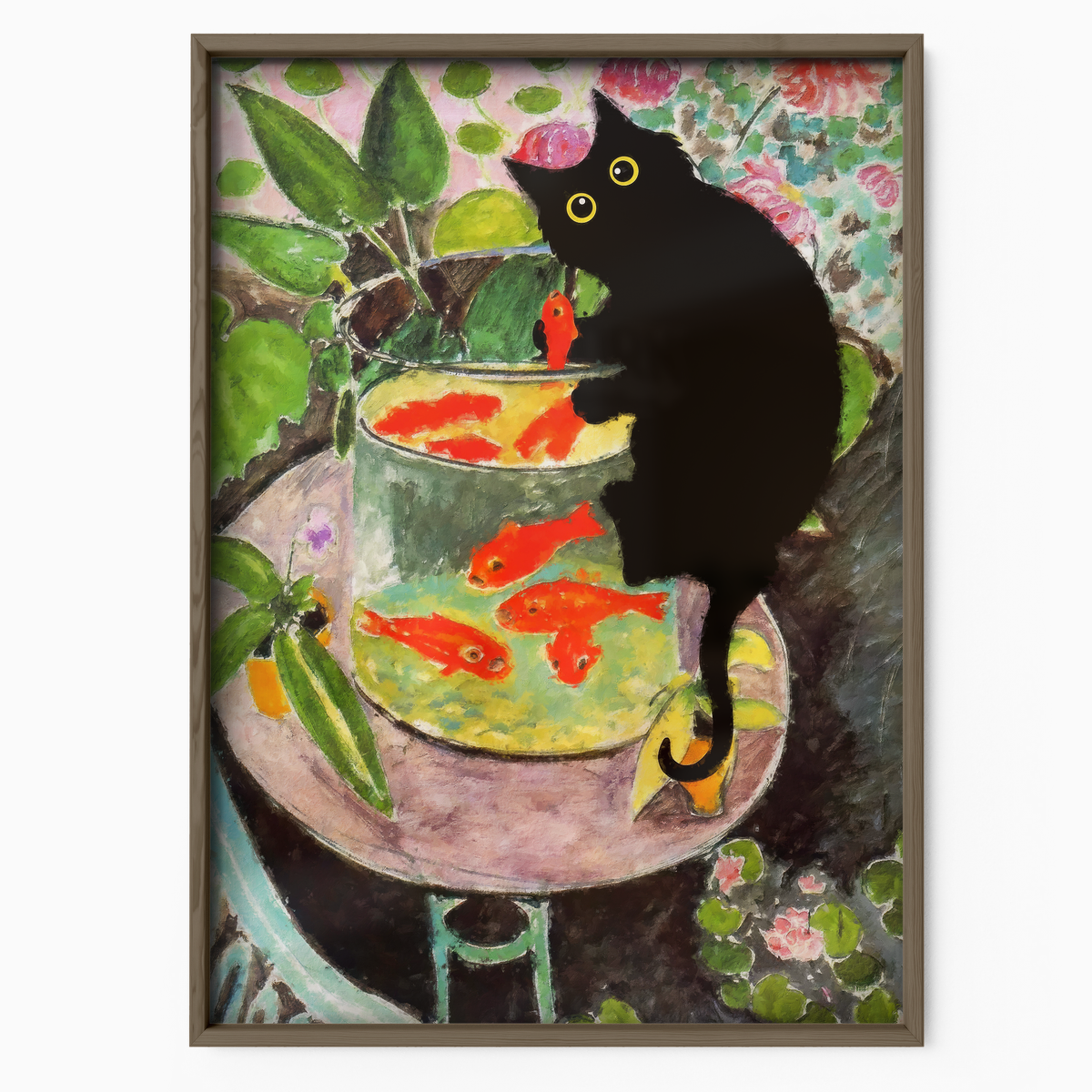 Cat Goldfish X Matisse