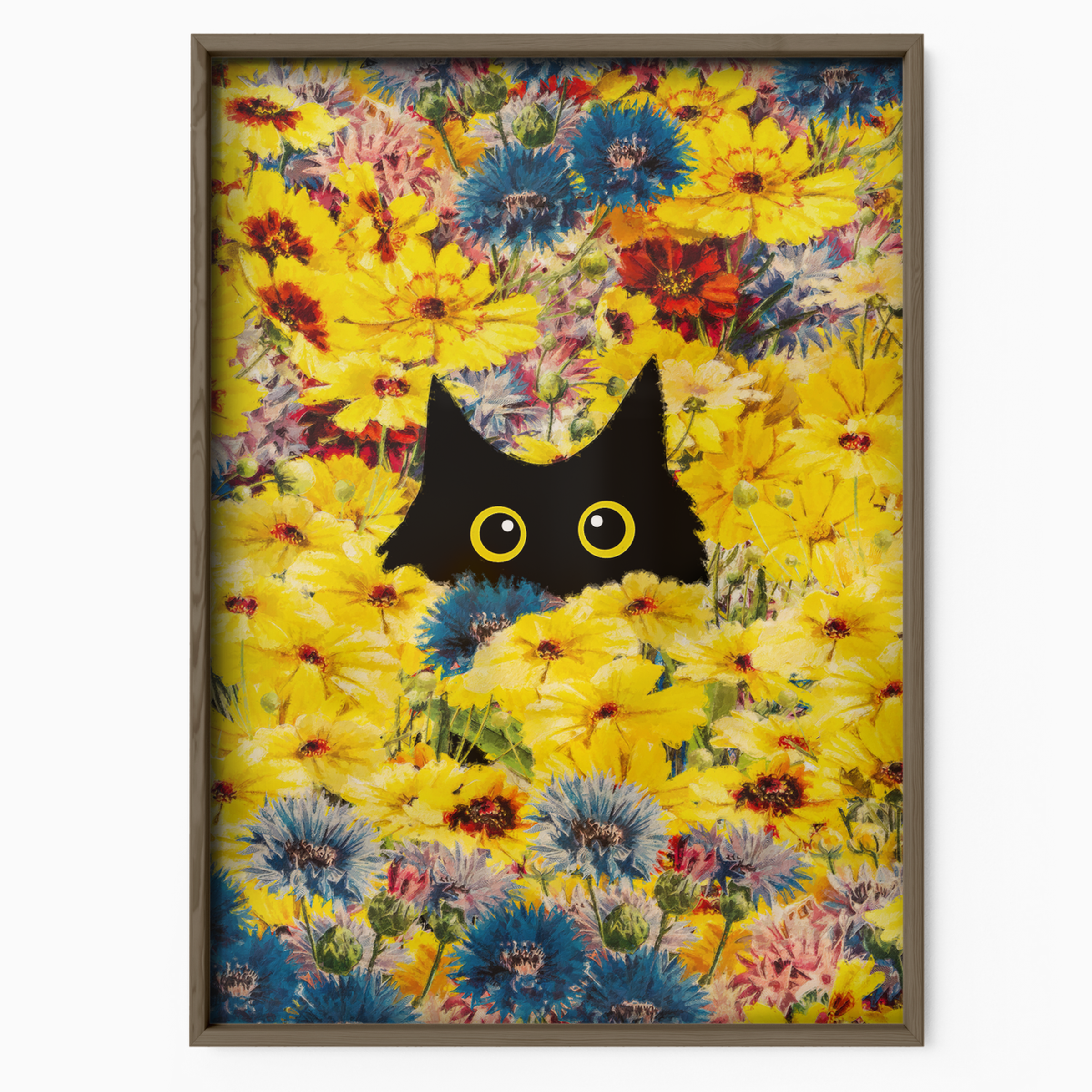 Cat Monet Chrysanthemums