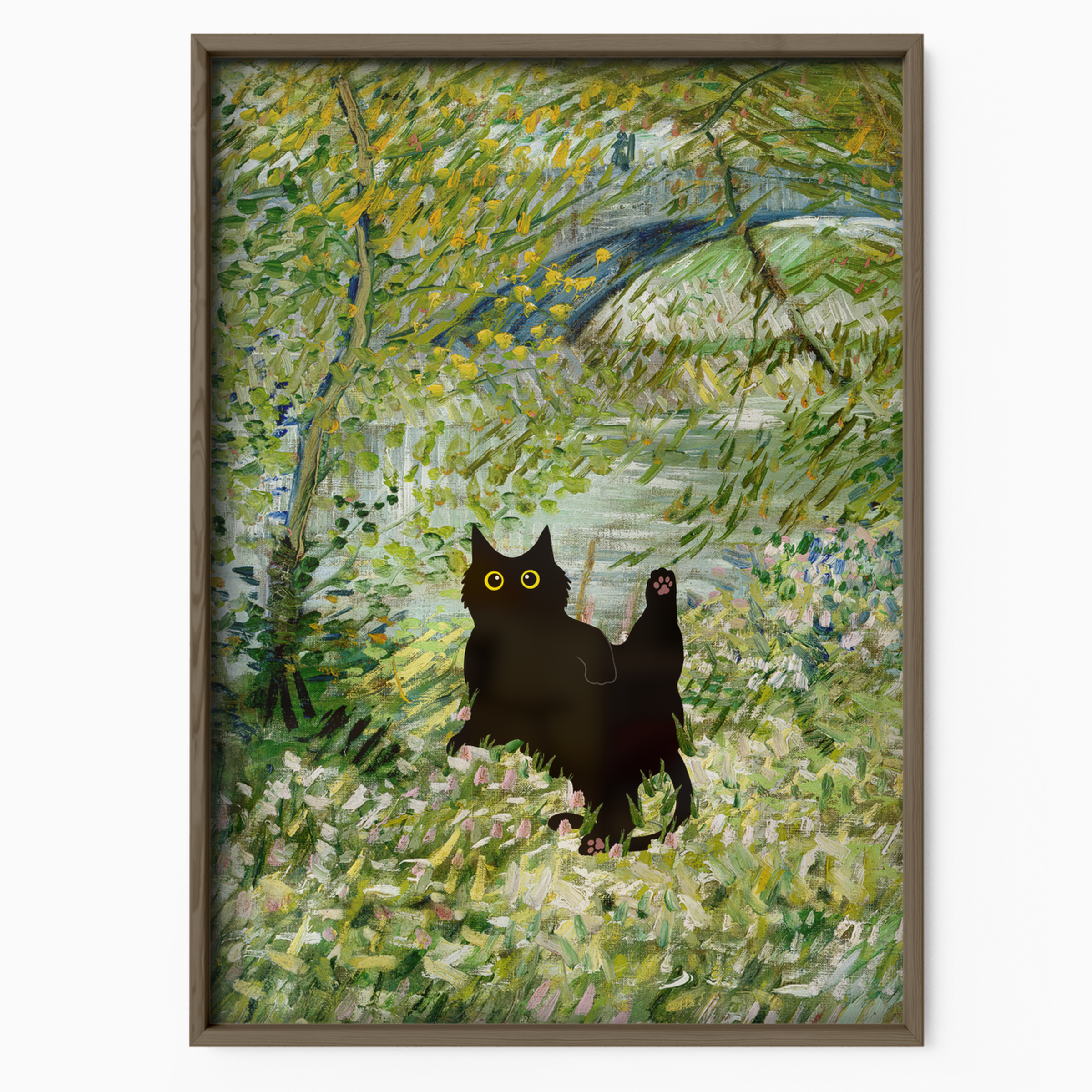 Cat Monet Spring