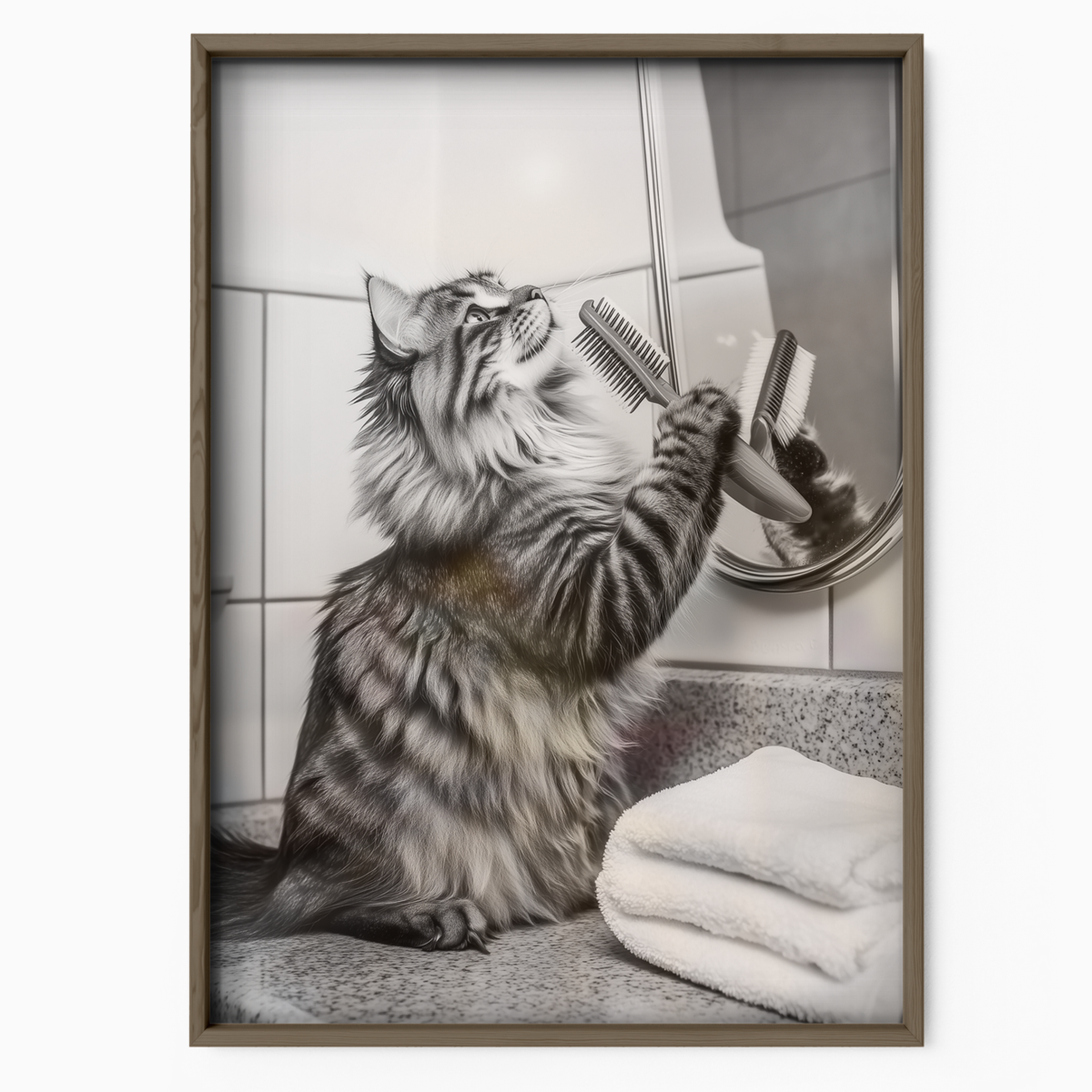 Cozy Cat Bathroom Singer