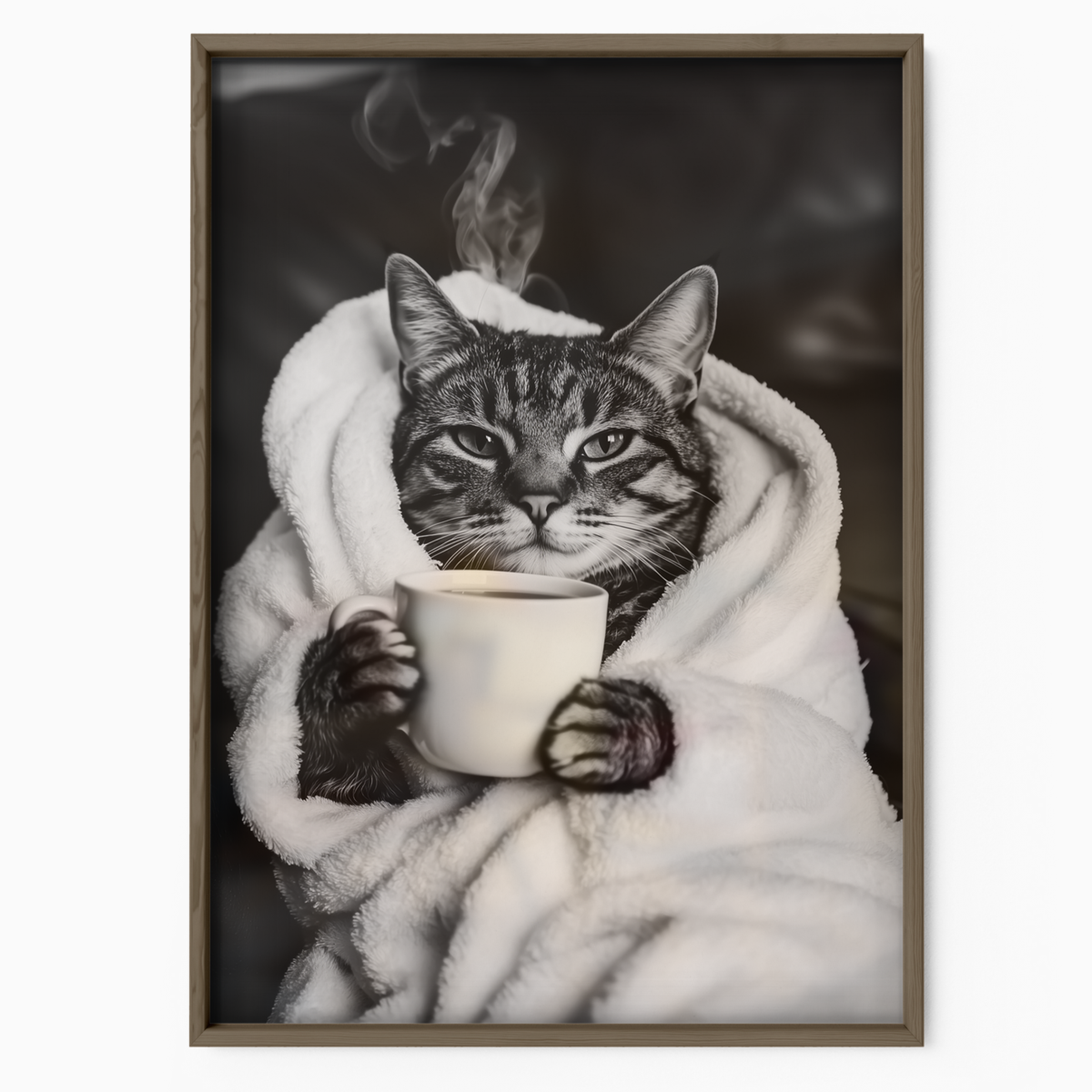 Cozy Cat Morning Coffee