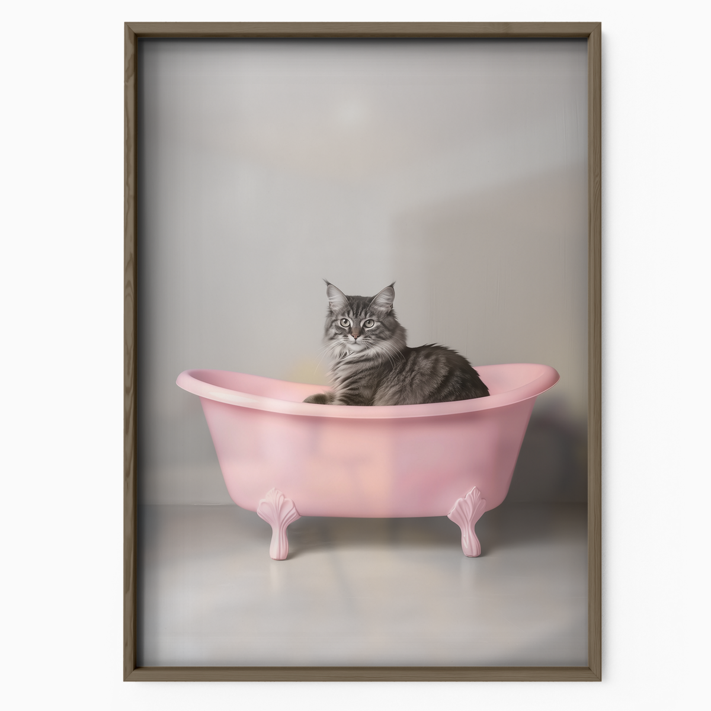 Cozy Cat Pink Bathtub