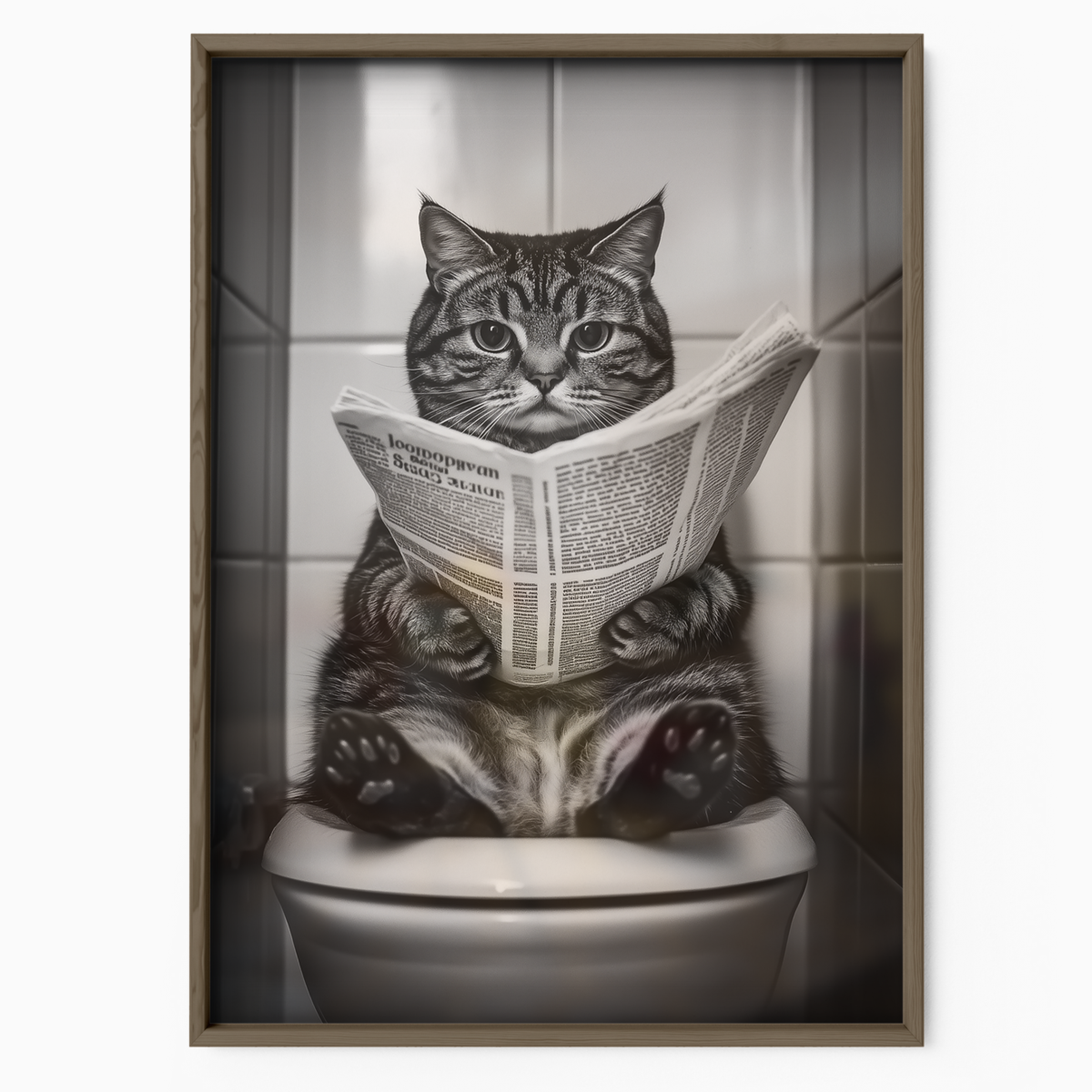 Cozy Cat Toilet Newspaper