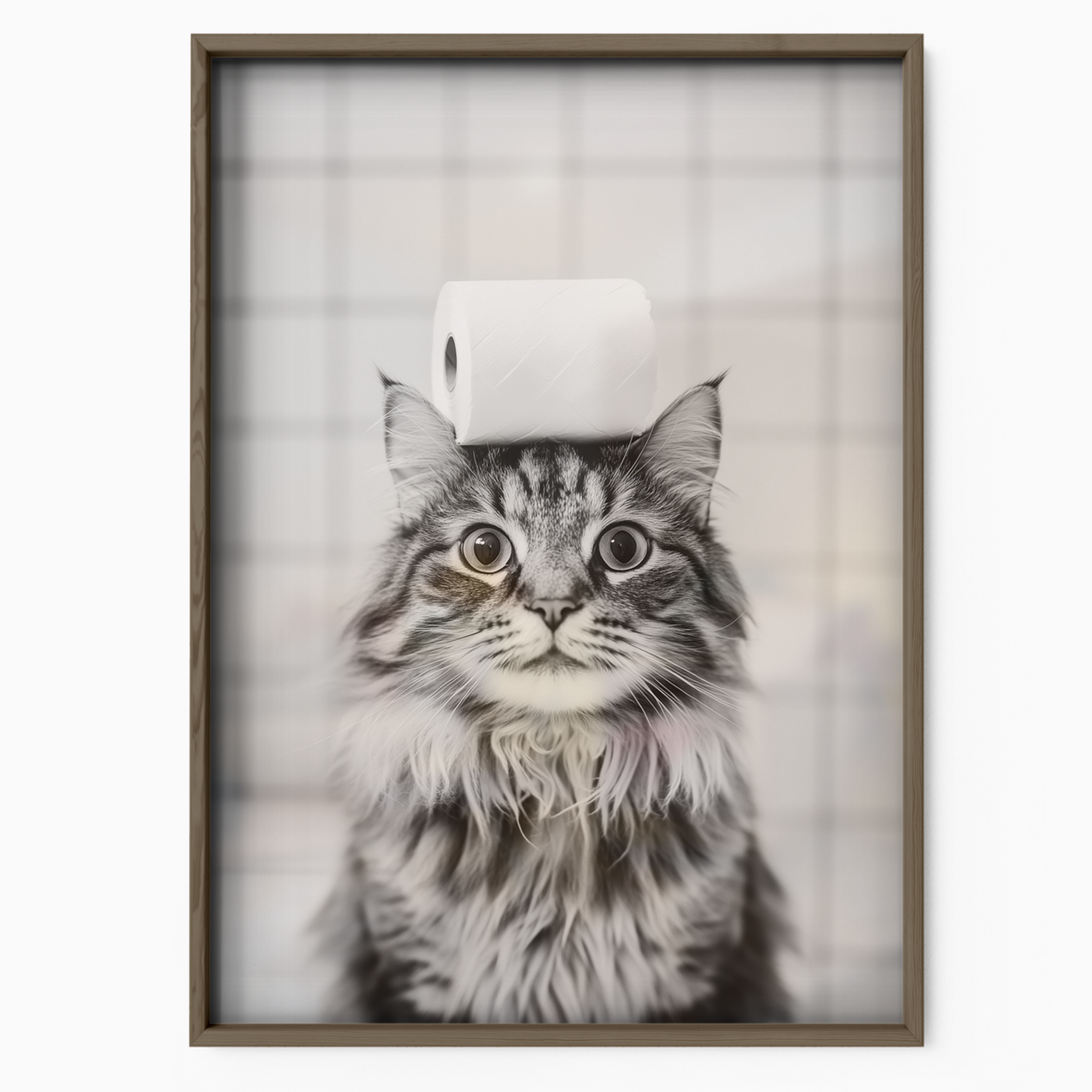 Cozy Cat Toilet Paper Look