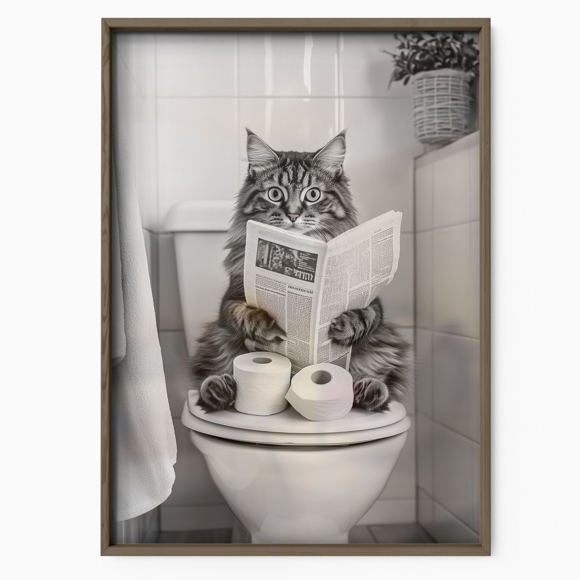 Cozy Cat Toilet Paper Rest