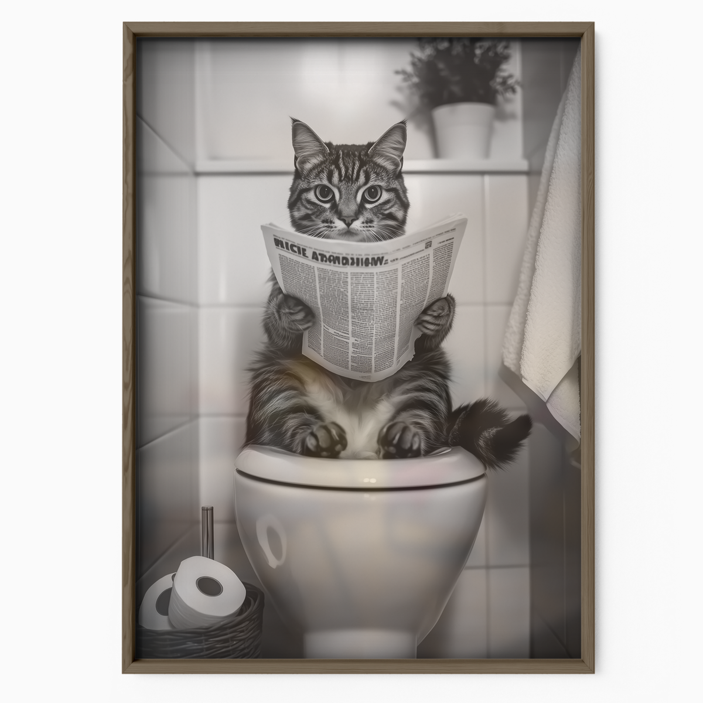 Cozy Cat Toilet Reader