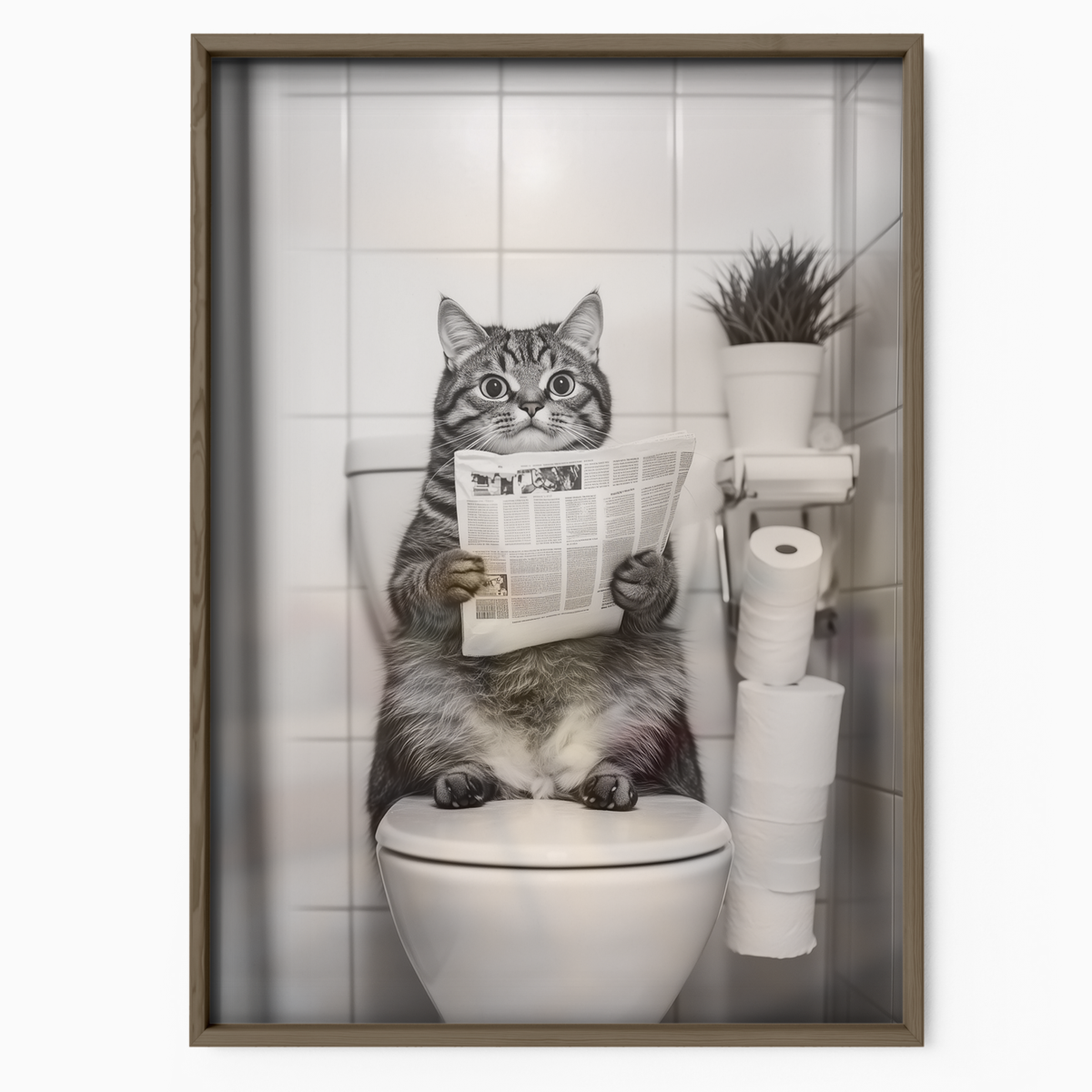 Cozy Cat Toilet Time