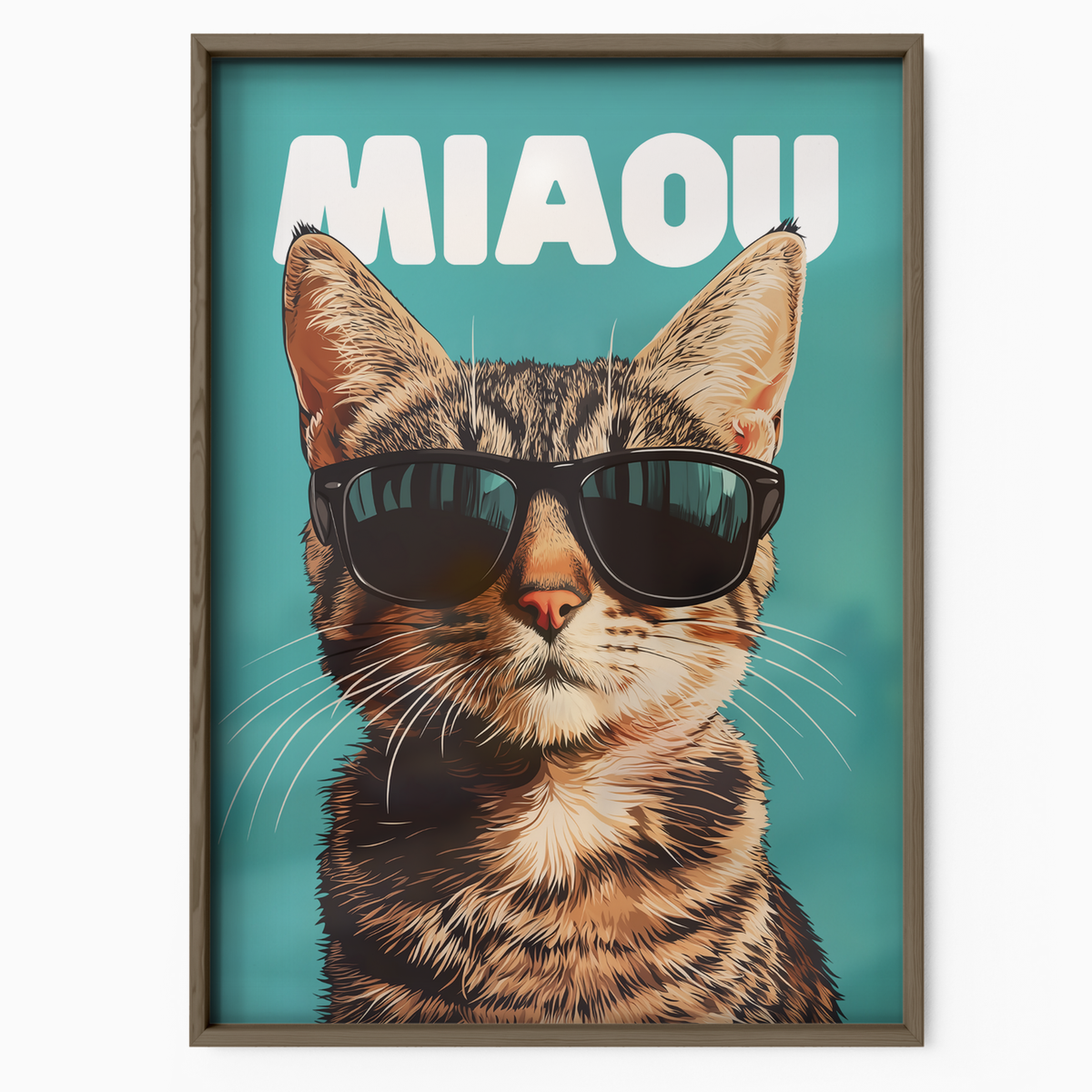 Groovy Cat Black Glass Miaou