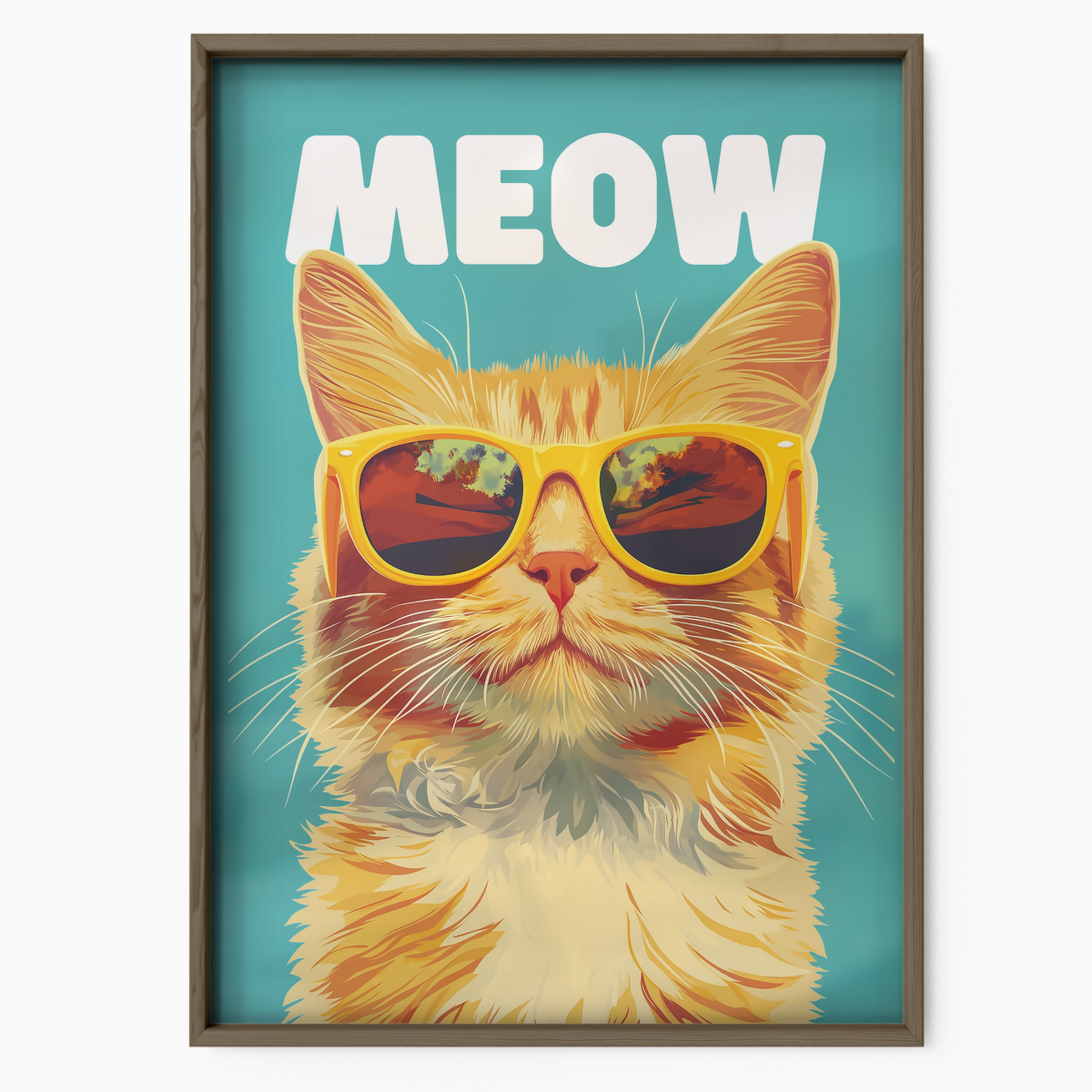 Groovy Cat Blue Meow