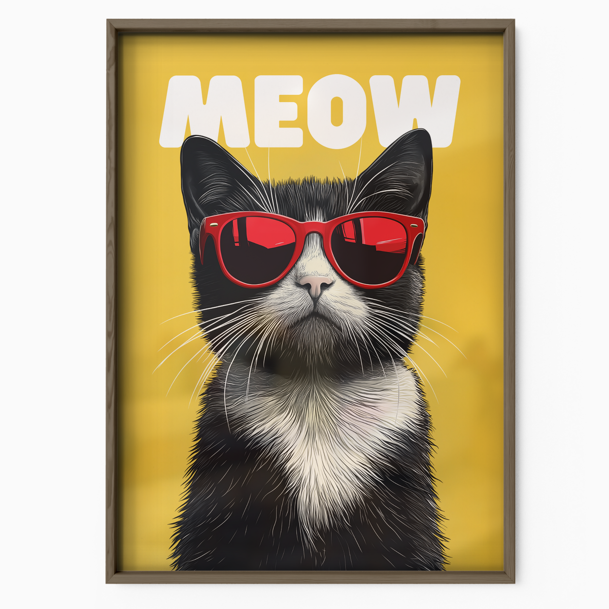 Groovy Cat Yellow Meow
