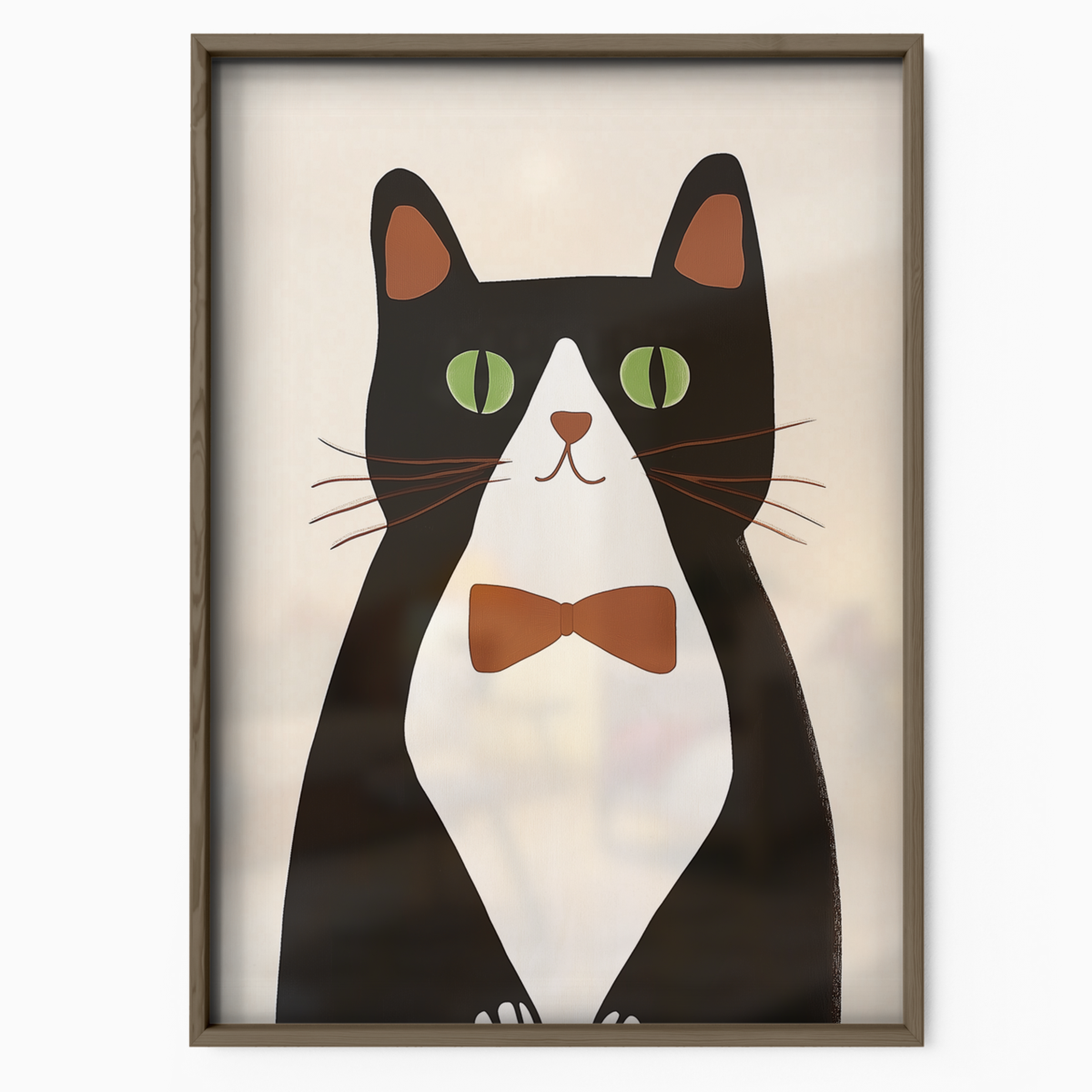 Pop Cat Brown Bowtie