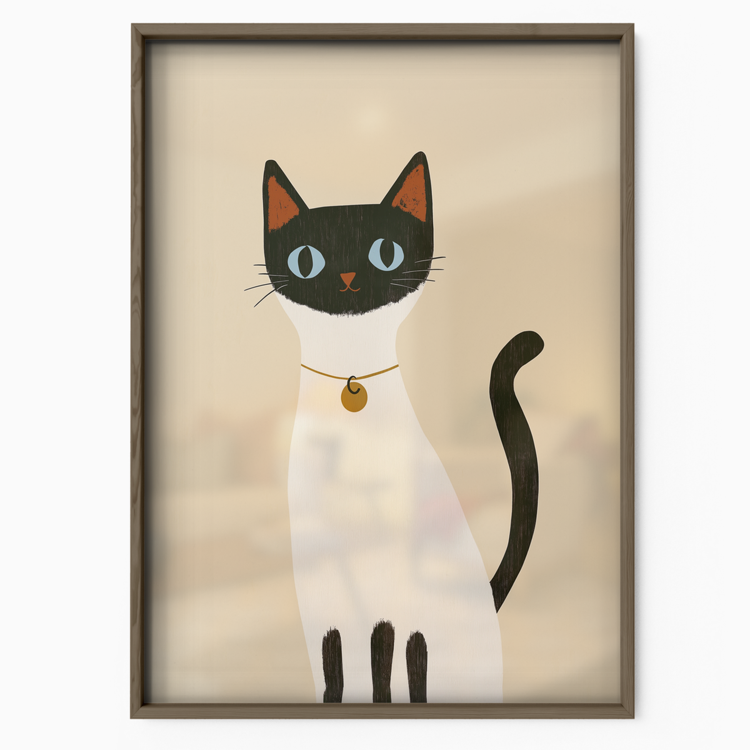 Pop Cat Golden Pendant