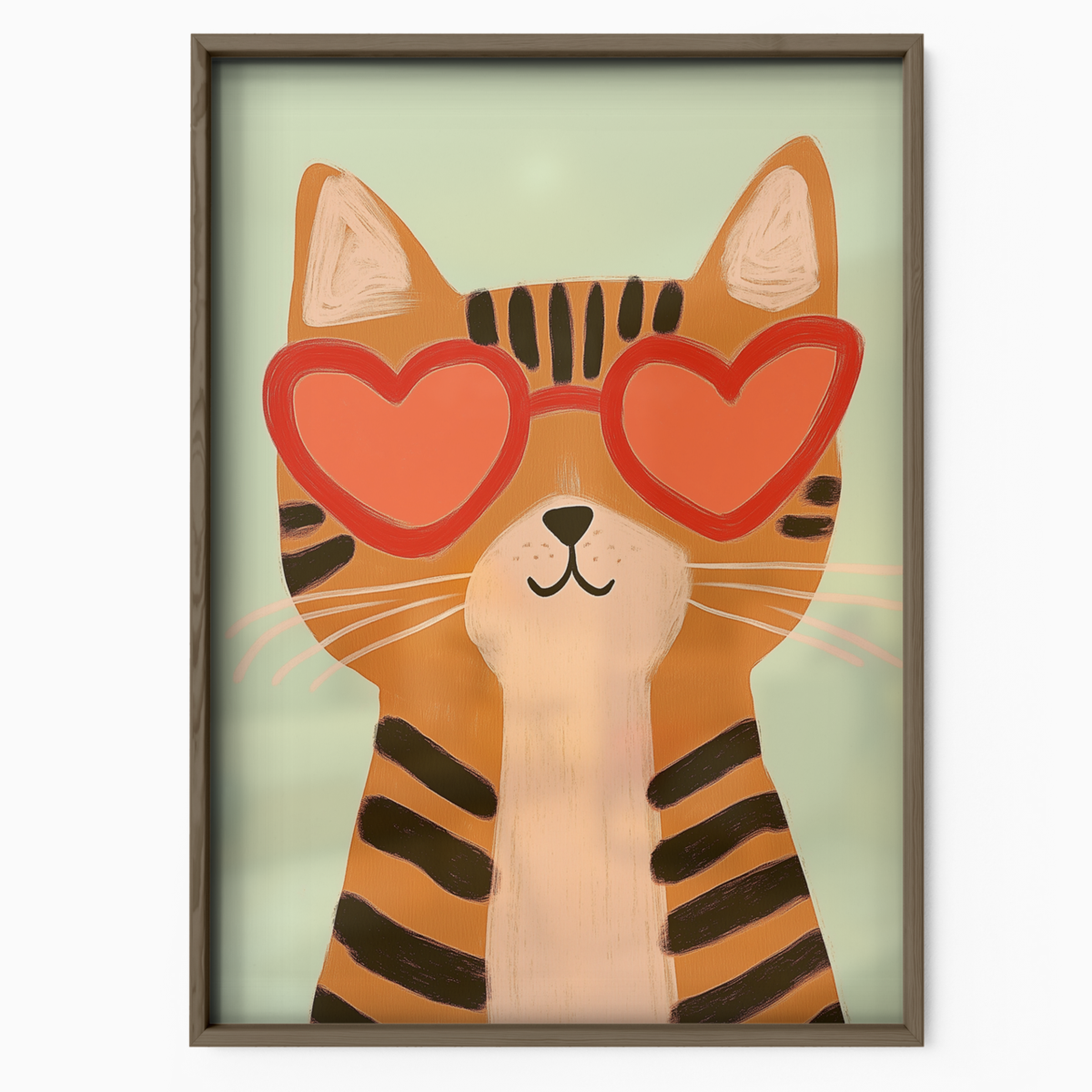 Pop Cat Heart Glasses