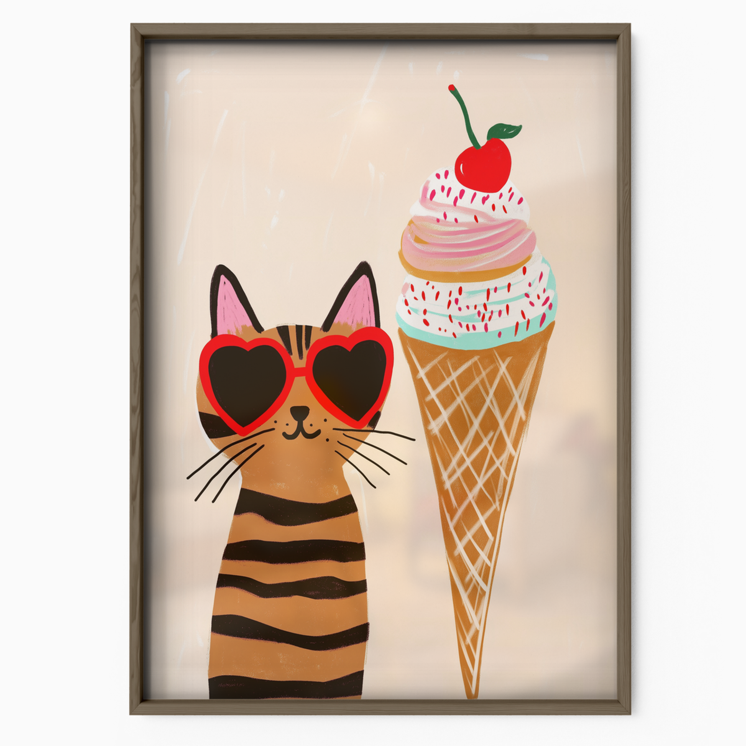 Pop Cat Ice Cream Love